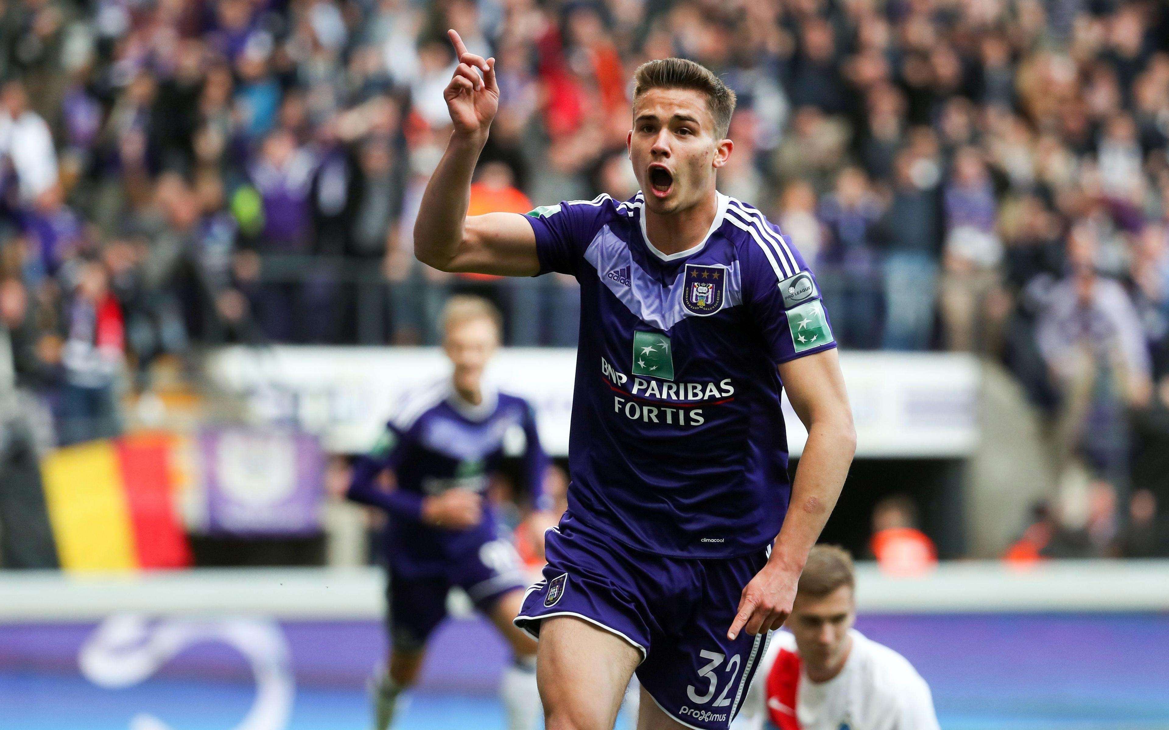 3840x2400 Download wallpaper Leander Dendoncker, 4k, soccer, Anderlecht, Desktop