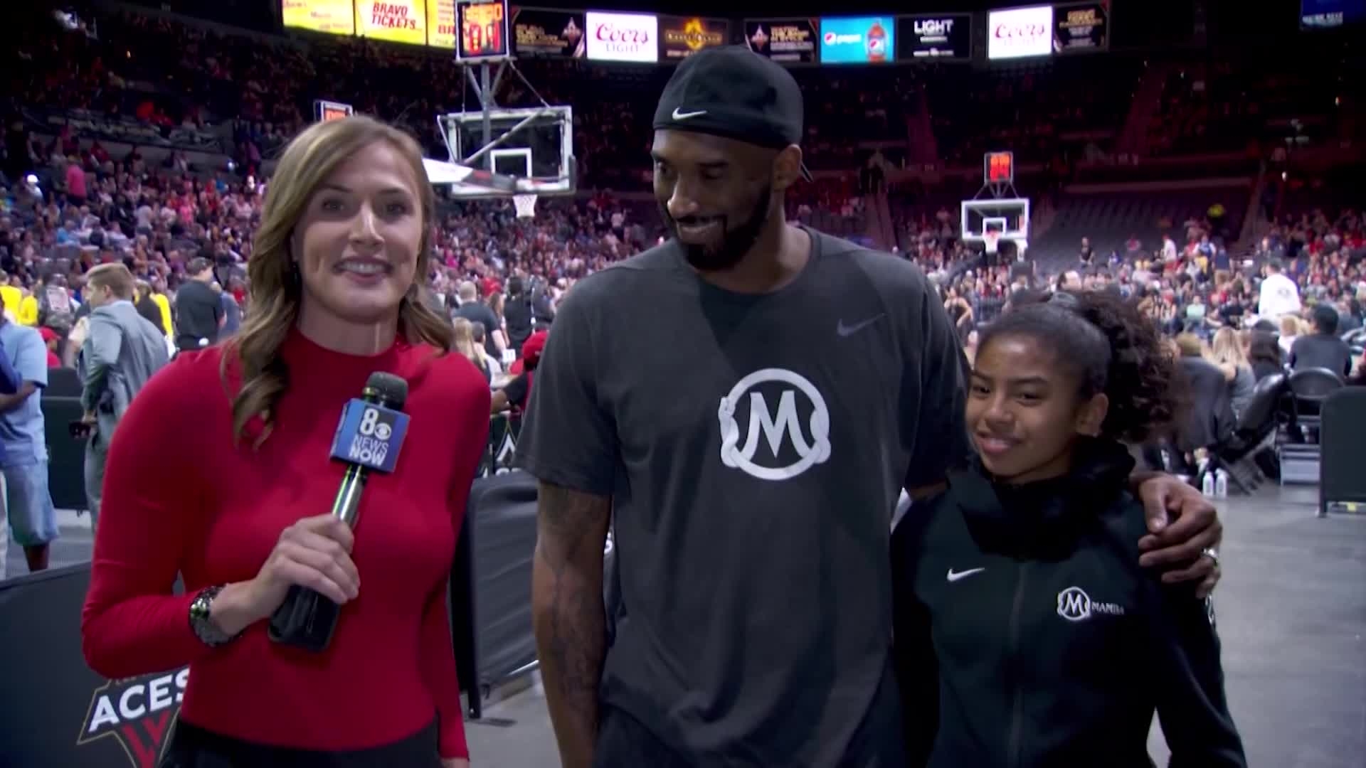 1920x1080 WEB EXTRA: Kobe and Gigi Bryant interview at Aces opener. KLAS, Desktop