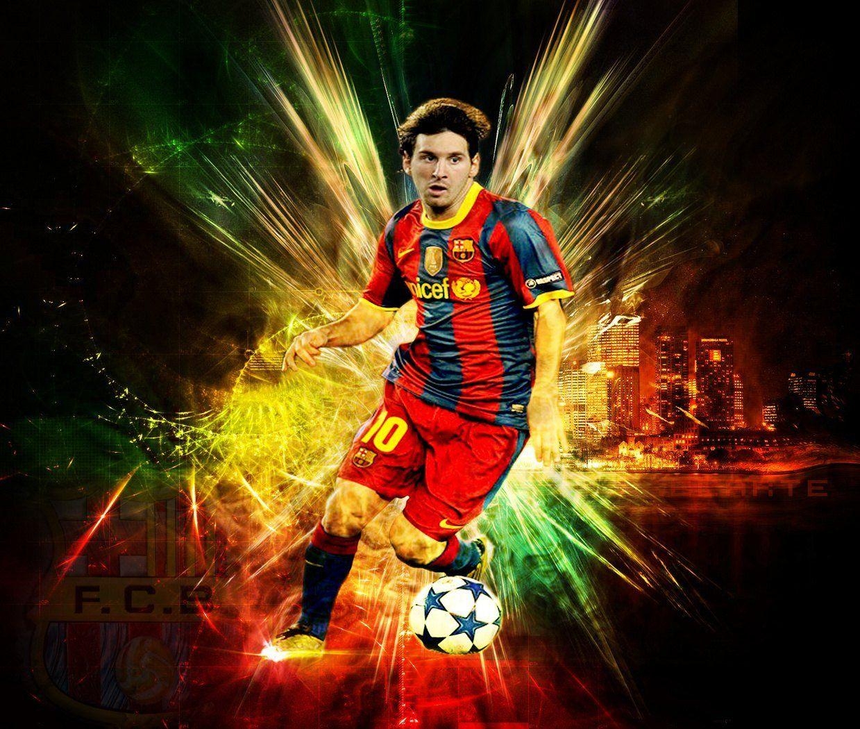 1240x1050 Wallpaper 3D de Messi HD, Desktop