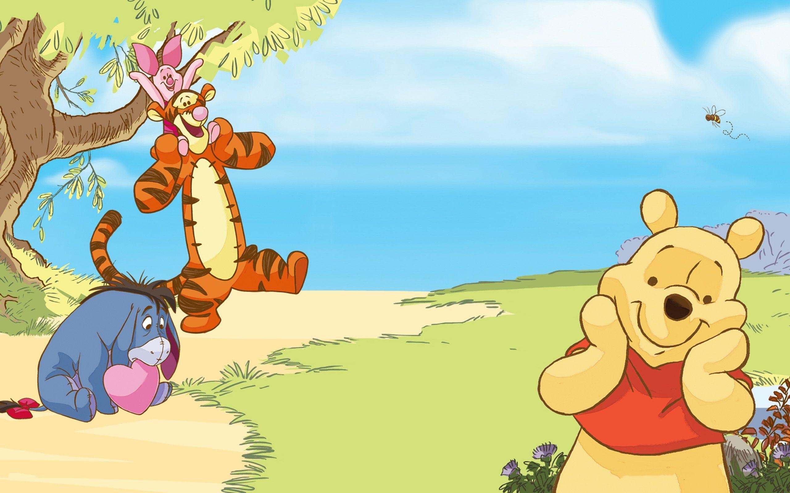 2560x1600 Disney Pooh Valentine. Disney desktop wallpaper, Desktop