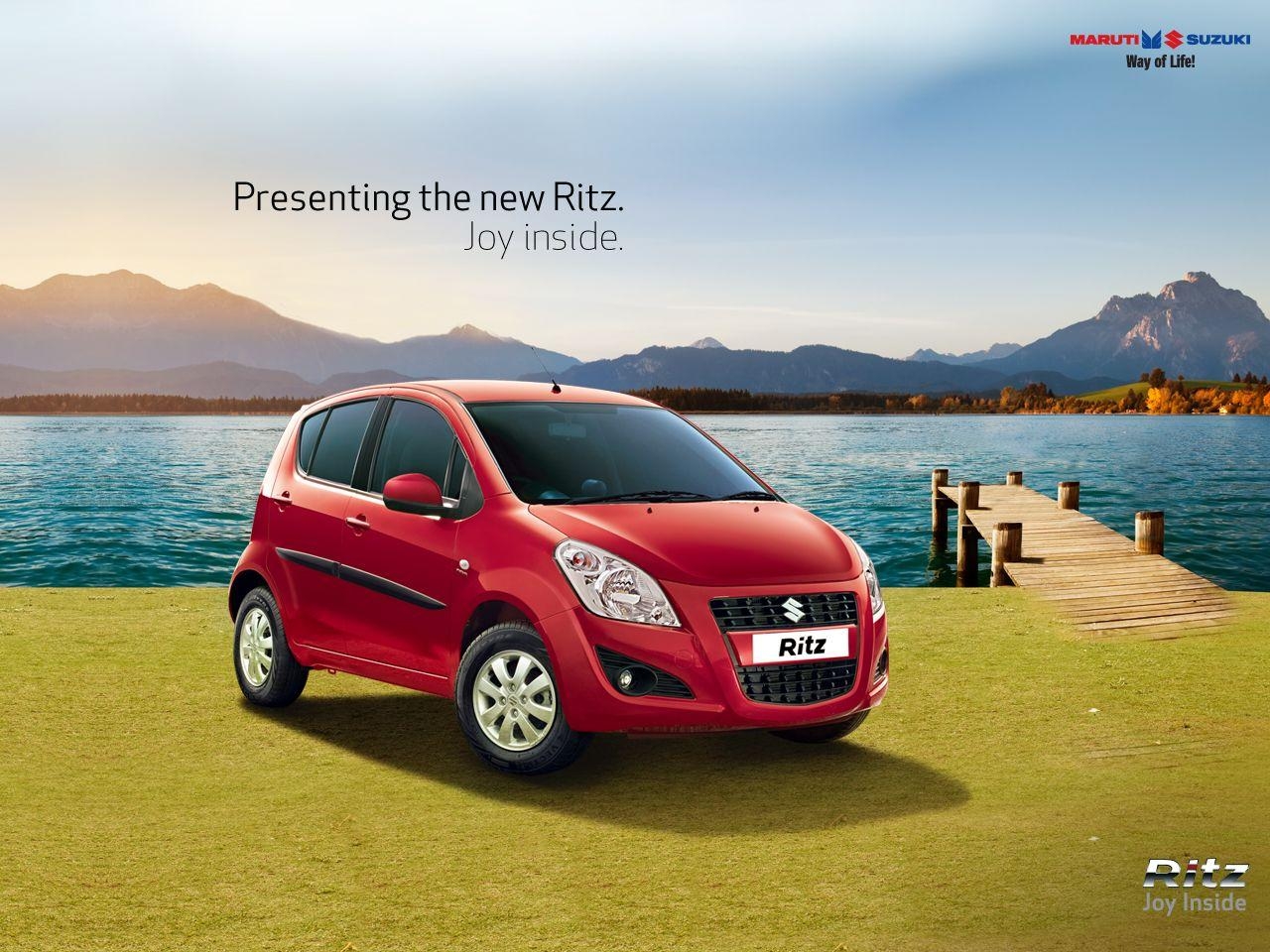 1280x960 New Maruti Suzuki Ritz 3 Quarter Front 'Red', Desktop