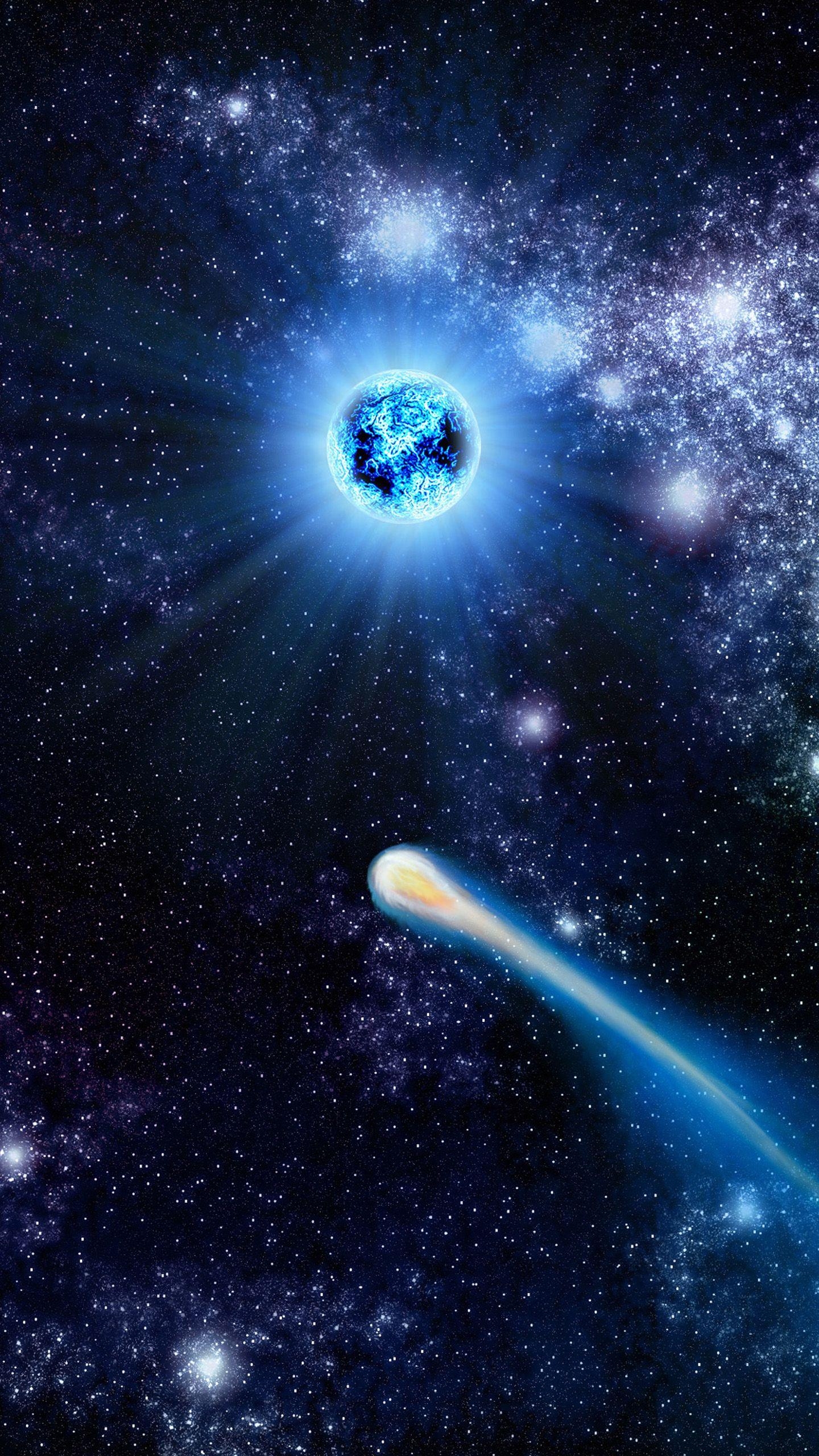 1440x2560 Comet across space Nexus 6 Wallpaper, Nexus 6 wallpaper, Phone