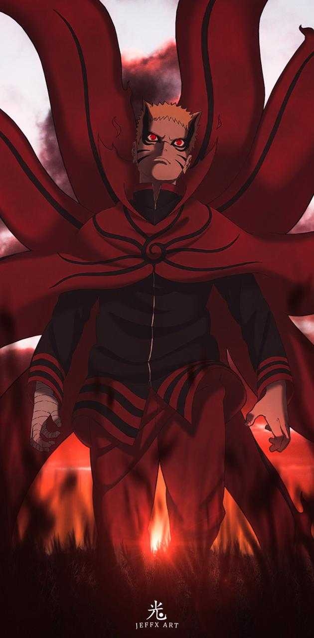 630x1280 Naruto Baryon Mode Wallpaper, Phone