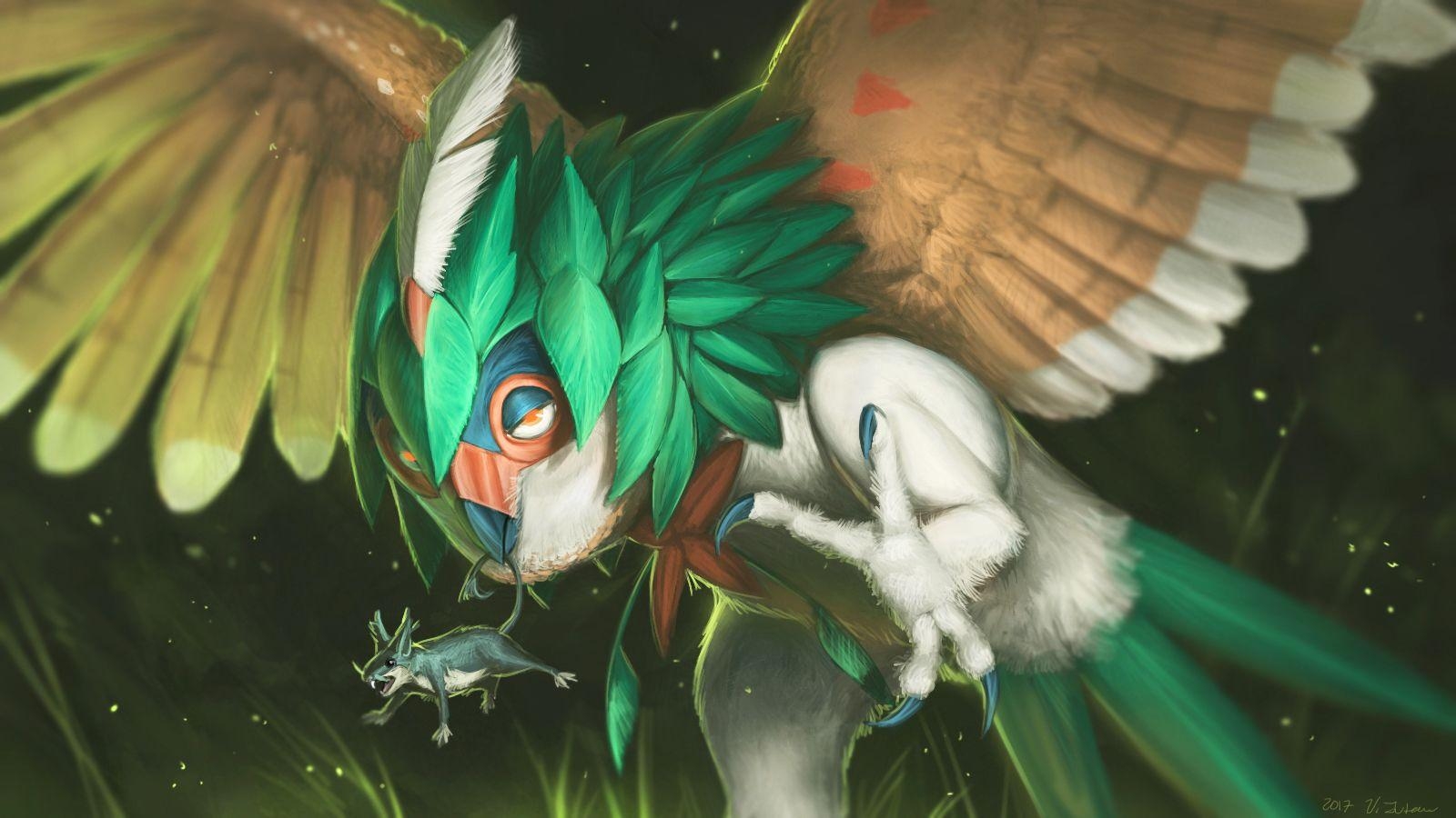 1600x900 Decidueye fanart, Desktop