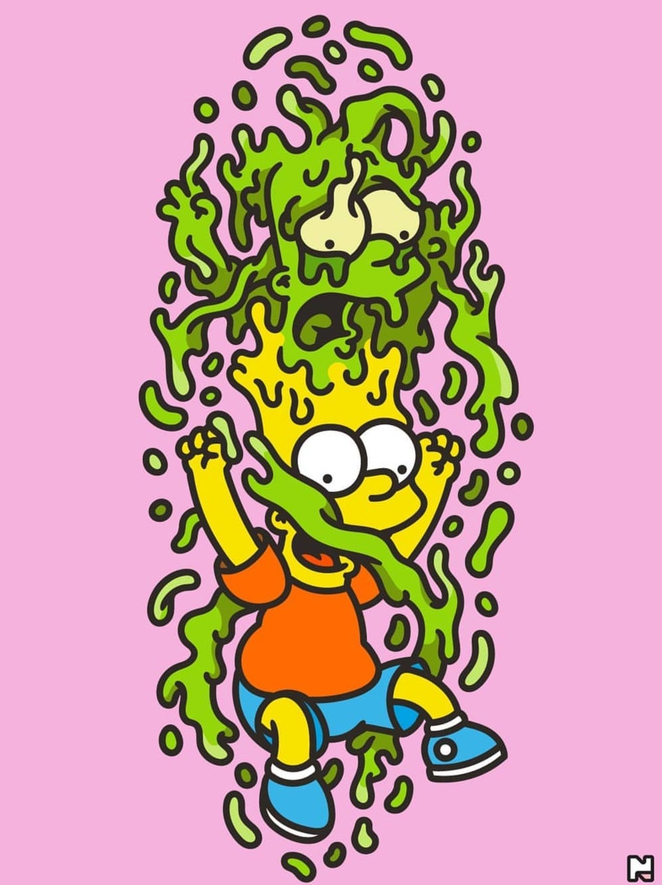 1320x1770 Bart, The Simpsons, Phone