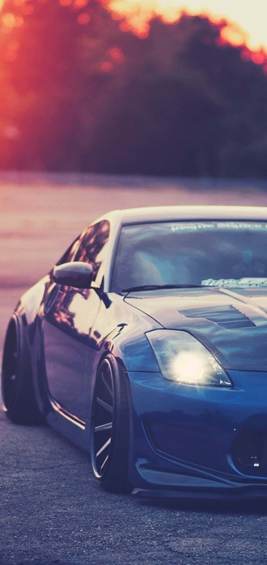 910x1920 Download Metallic Blue Nissan 350Z iPhone Wallpaper, Phone