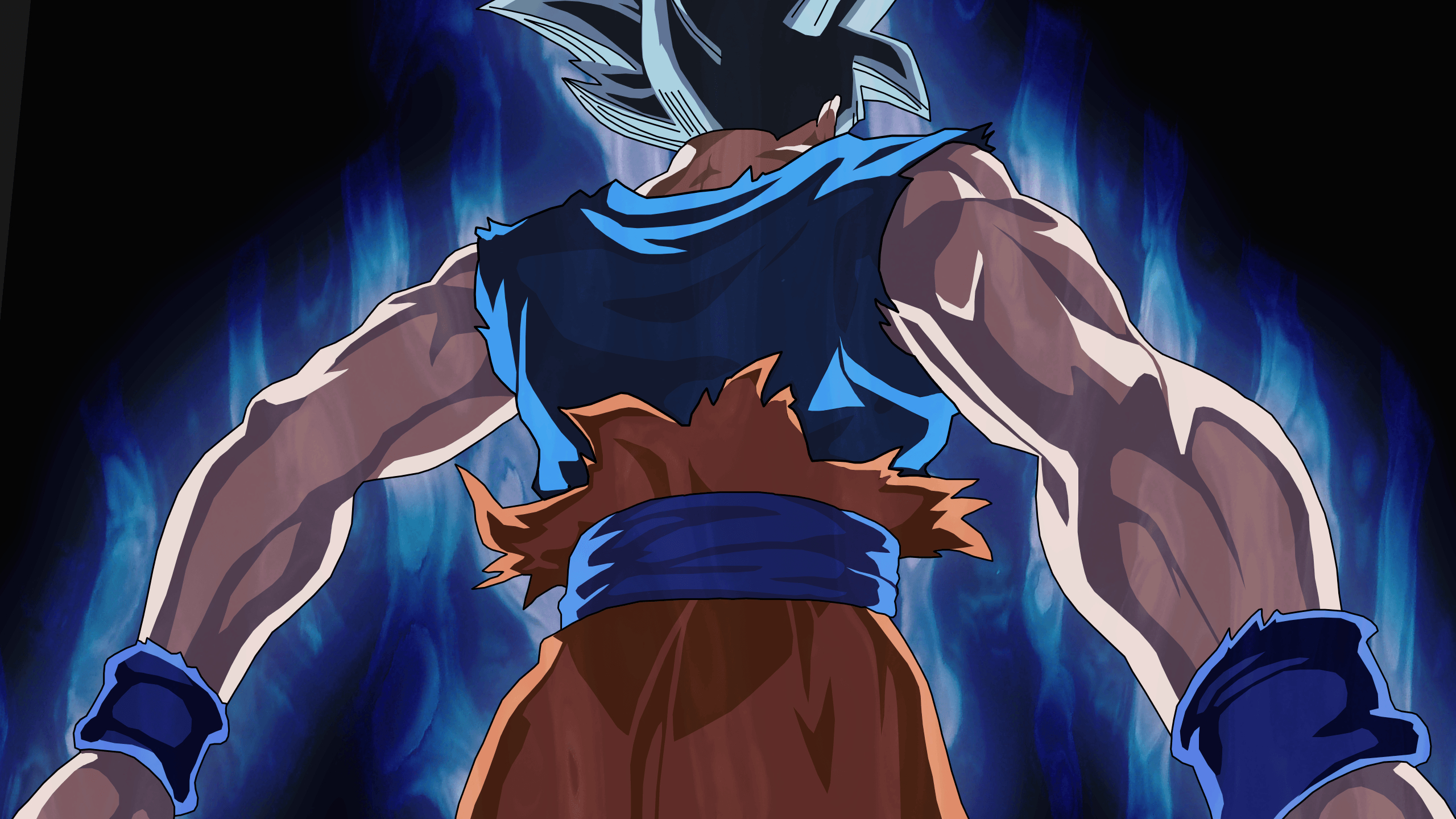 2560x1440 OC UI Goku Wallpaper Trace (Amateur Recreation), Desktop