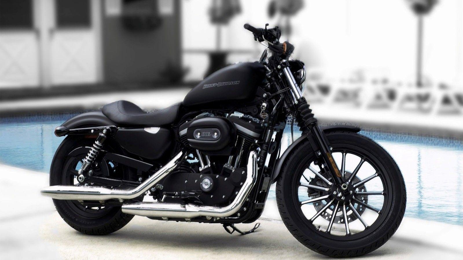 1600x900 Superb Harley Davidson Iron 883 Black Bike, Desktop