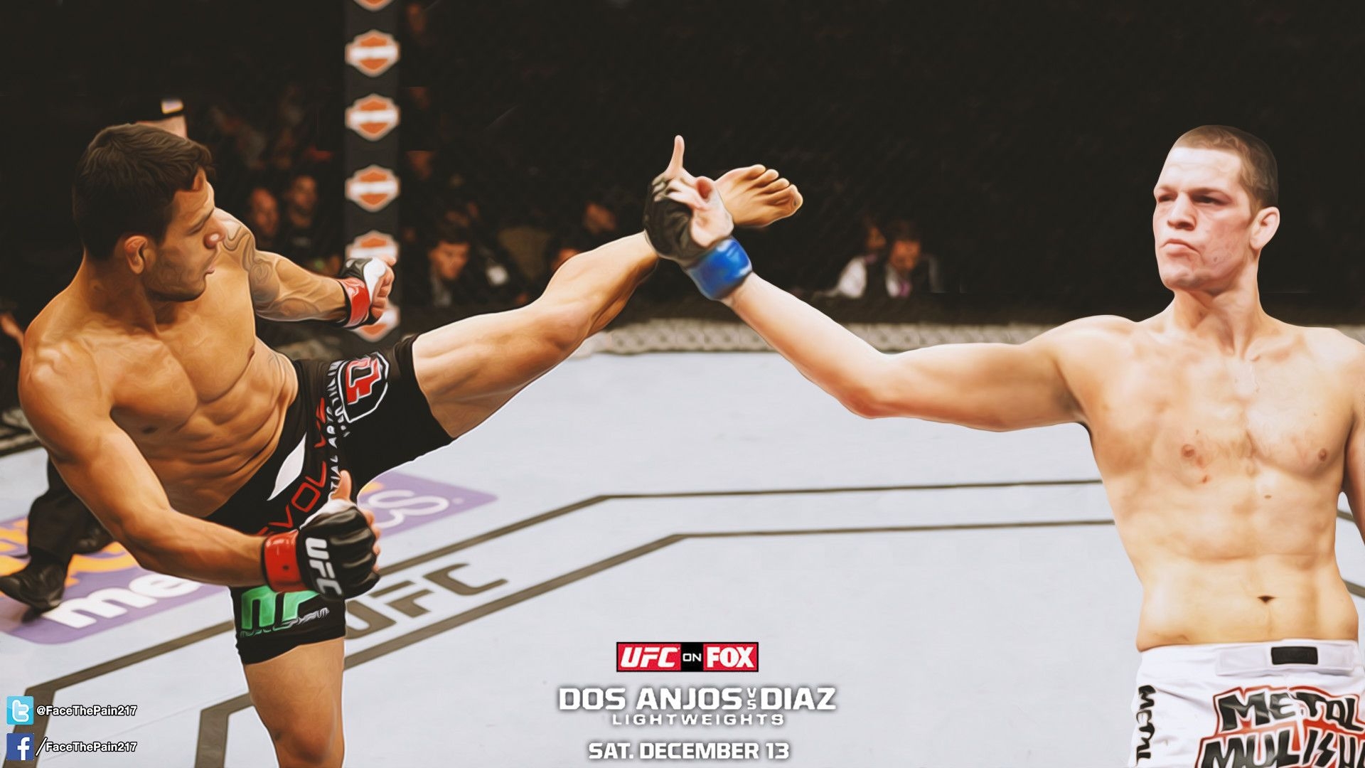 1920x1080 Made This Wallpaper For Rda Vs Nate Tomorrow, Should Diaz, Desktop