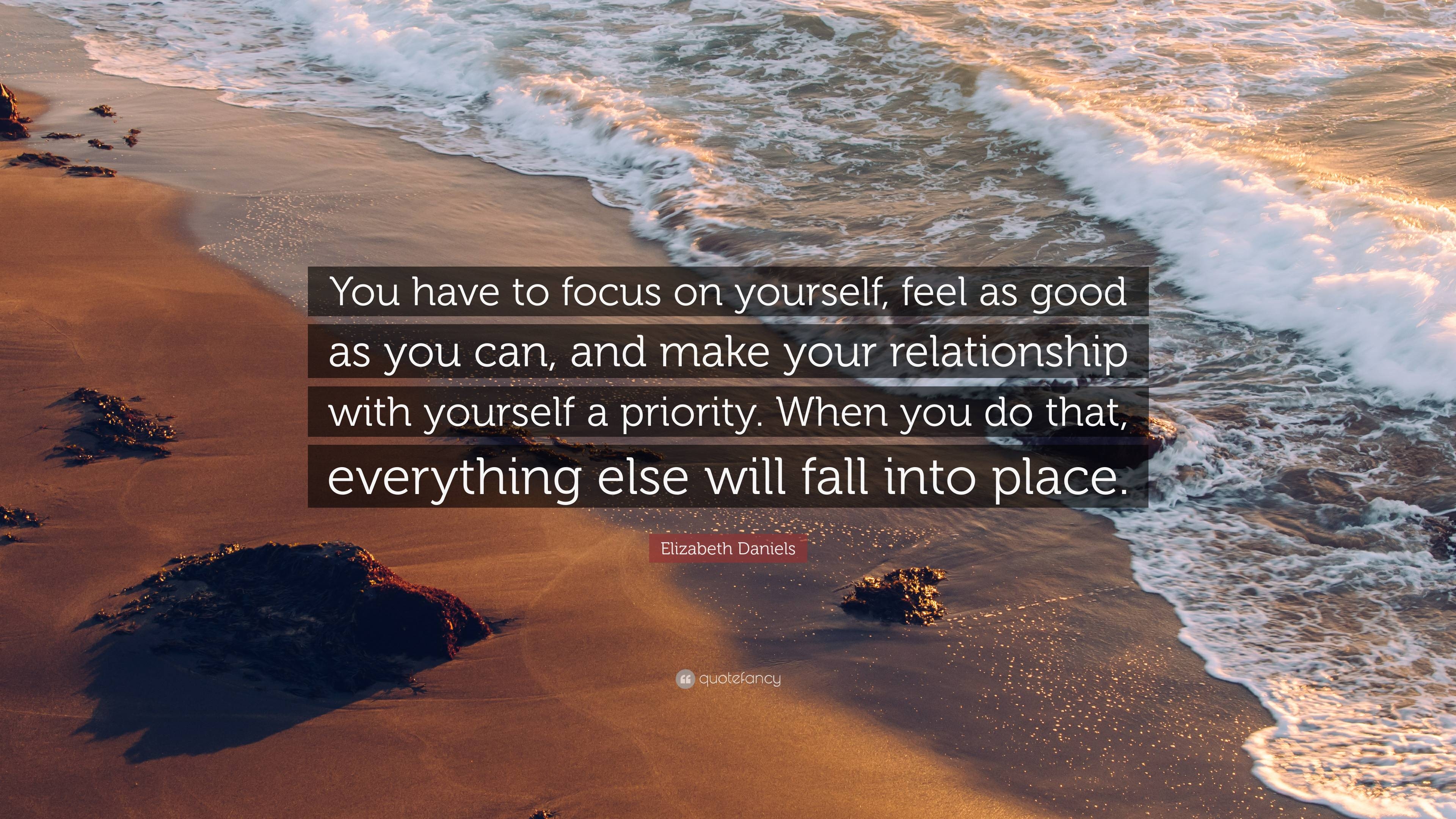 3840x2160 Elizabeth Daniels Quote: “You have to focus on yourself, feel as good as you can, and make your relationship with yourself a priority. When you do.”, Desktop