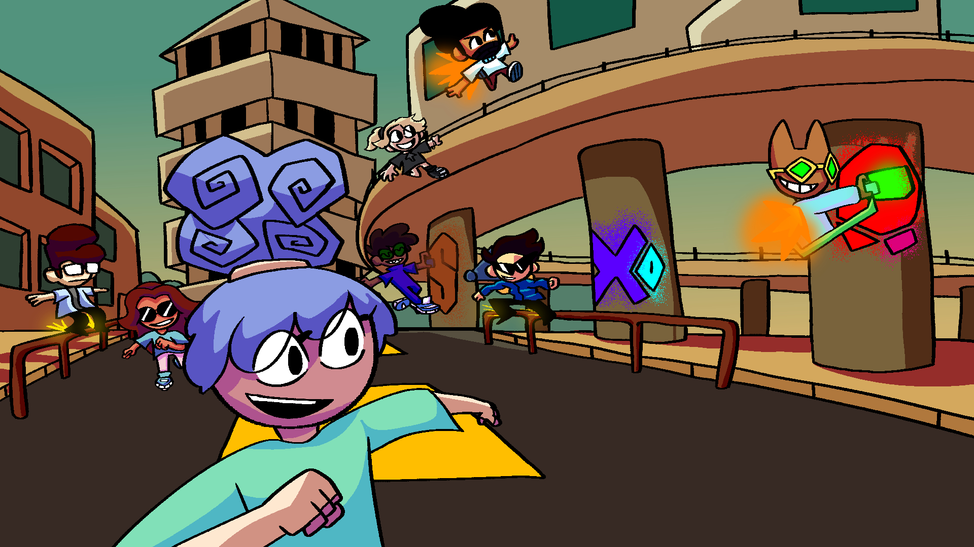 1920x1080 Bomb Rush Cyberfunk by elsamwell on Newgrounds, Desktop