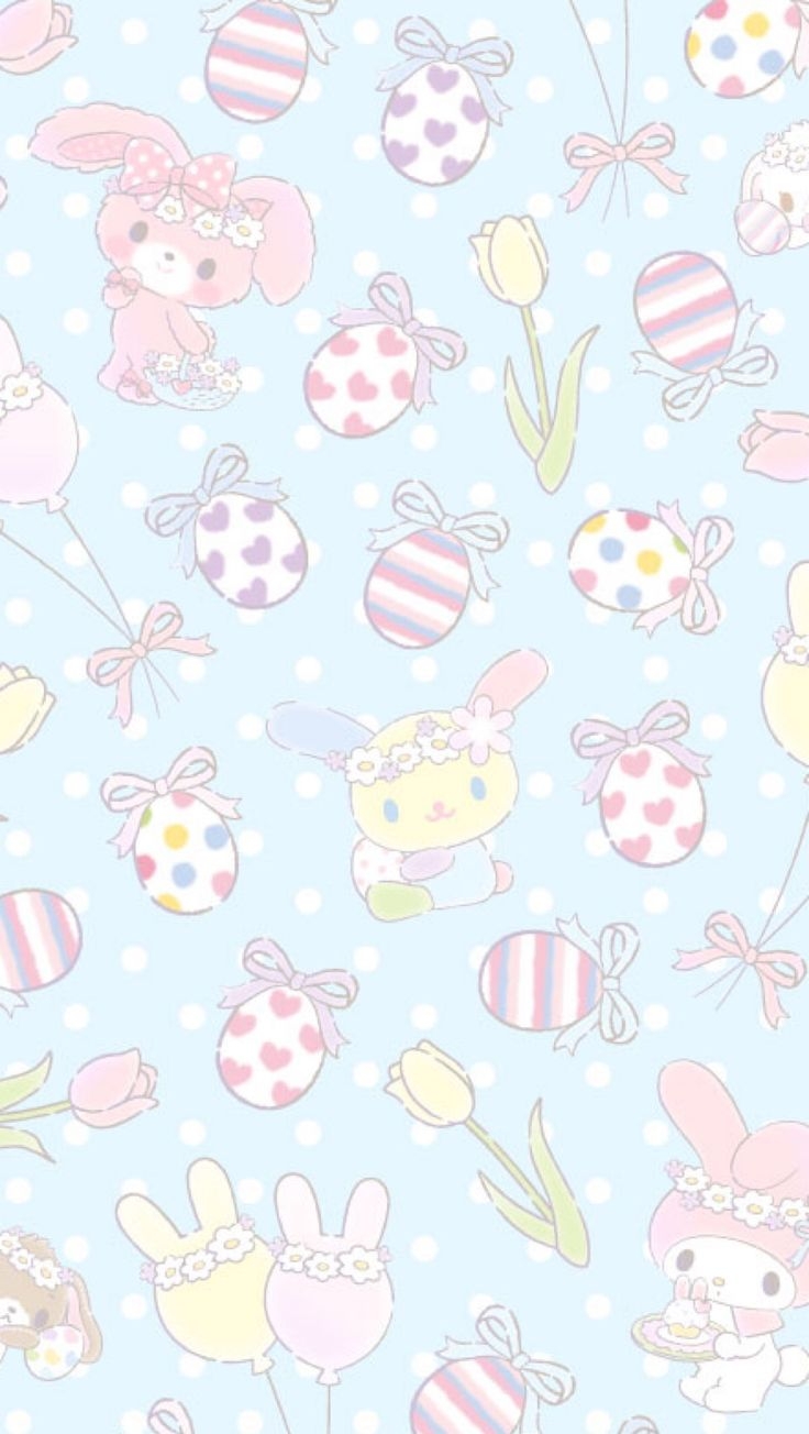 740x1310 Easter wallpaper, Sanrio wallpaper, Kawaii background, Phone