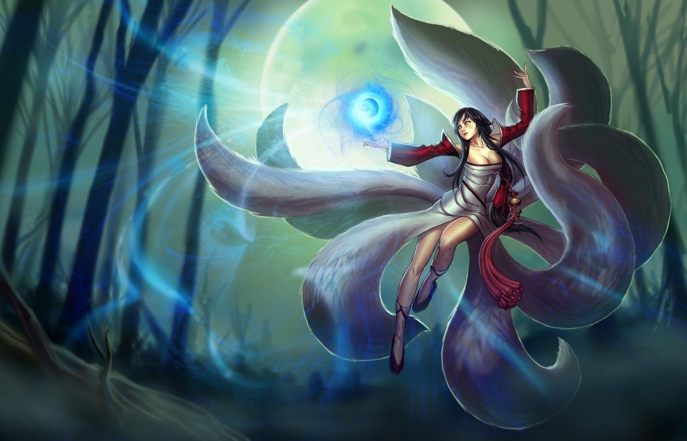 1400x900 Nine Tailed Fox In League Of Legends, Desktop