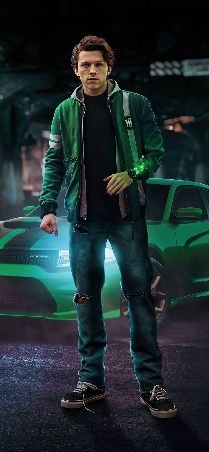 890x1920 Download Tom Holland Ben 10 Wallpaper, Phone