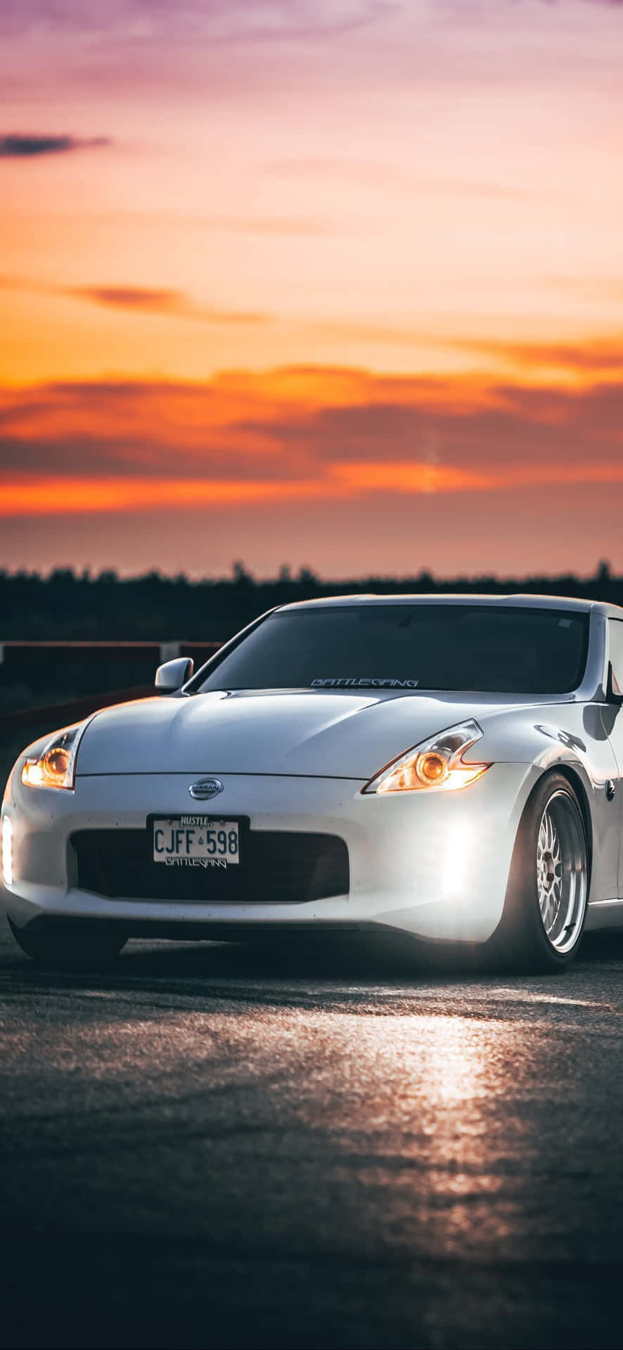 890x1920 Download Driving In Style 350Z on an iPhone Wallpaper, Phone