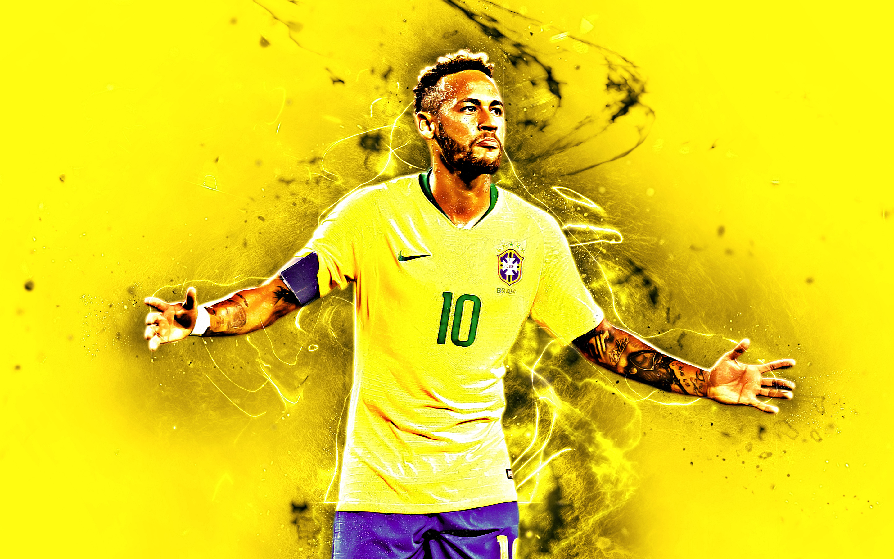 2880x1800 Brazilian Neymar Soccer Wallpaper:, Desktop