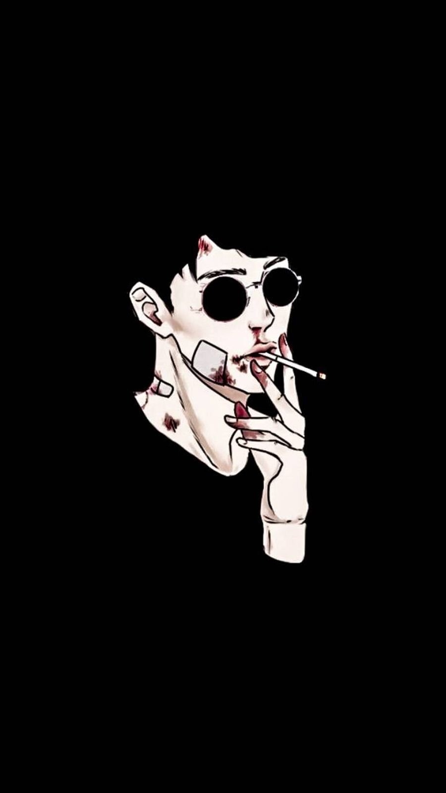 900x1600 Anime boy smoking Wallpaper Download, Phone