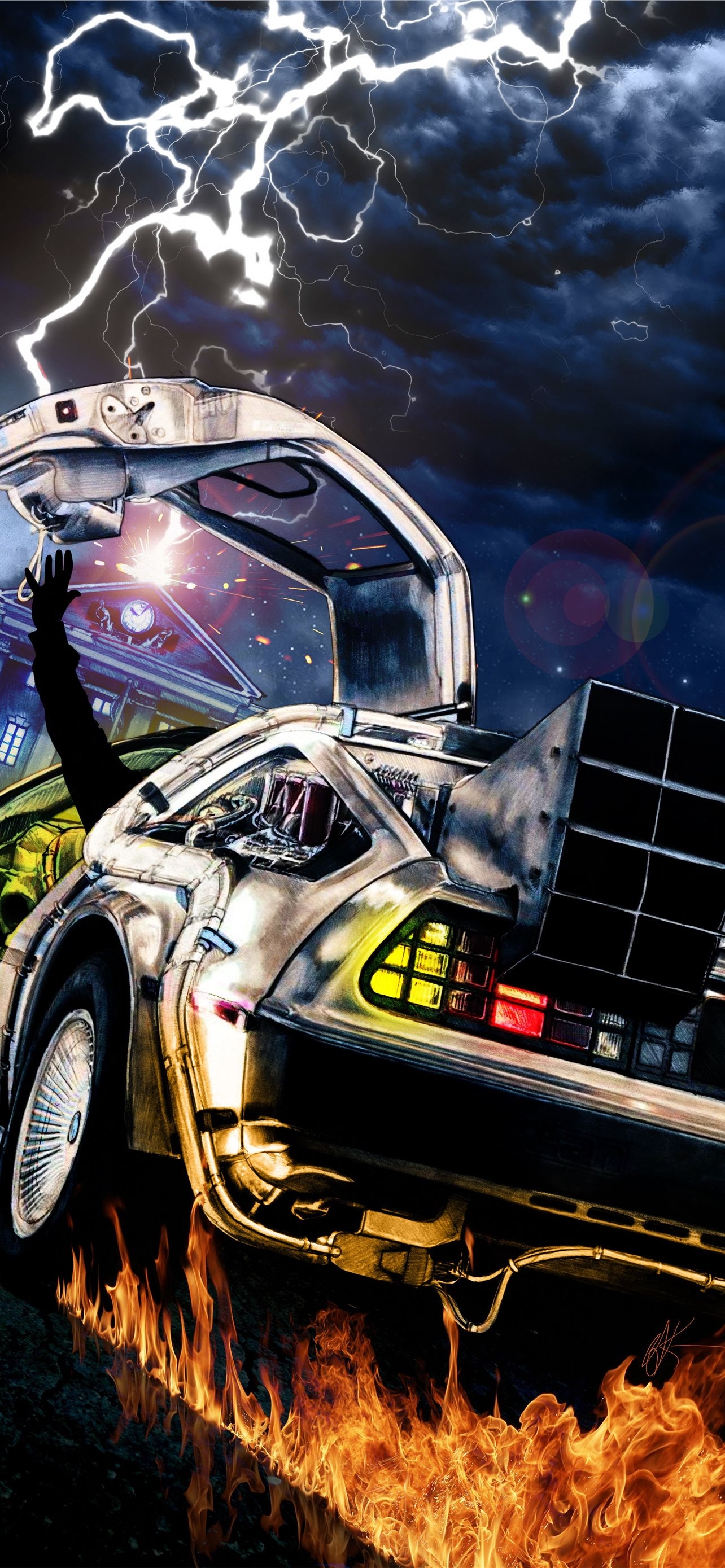 1290x2780 Back to the Future iPhone Wallpaper Free Download, Phone