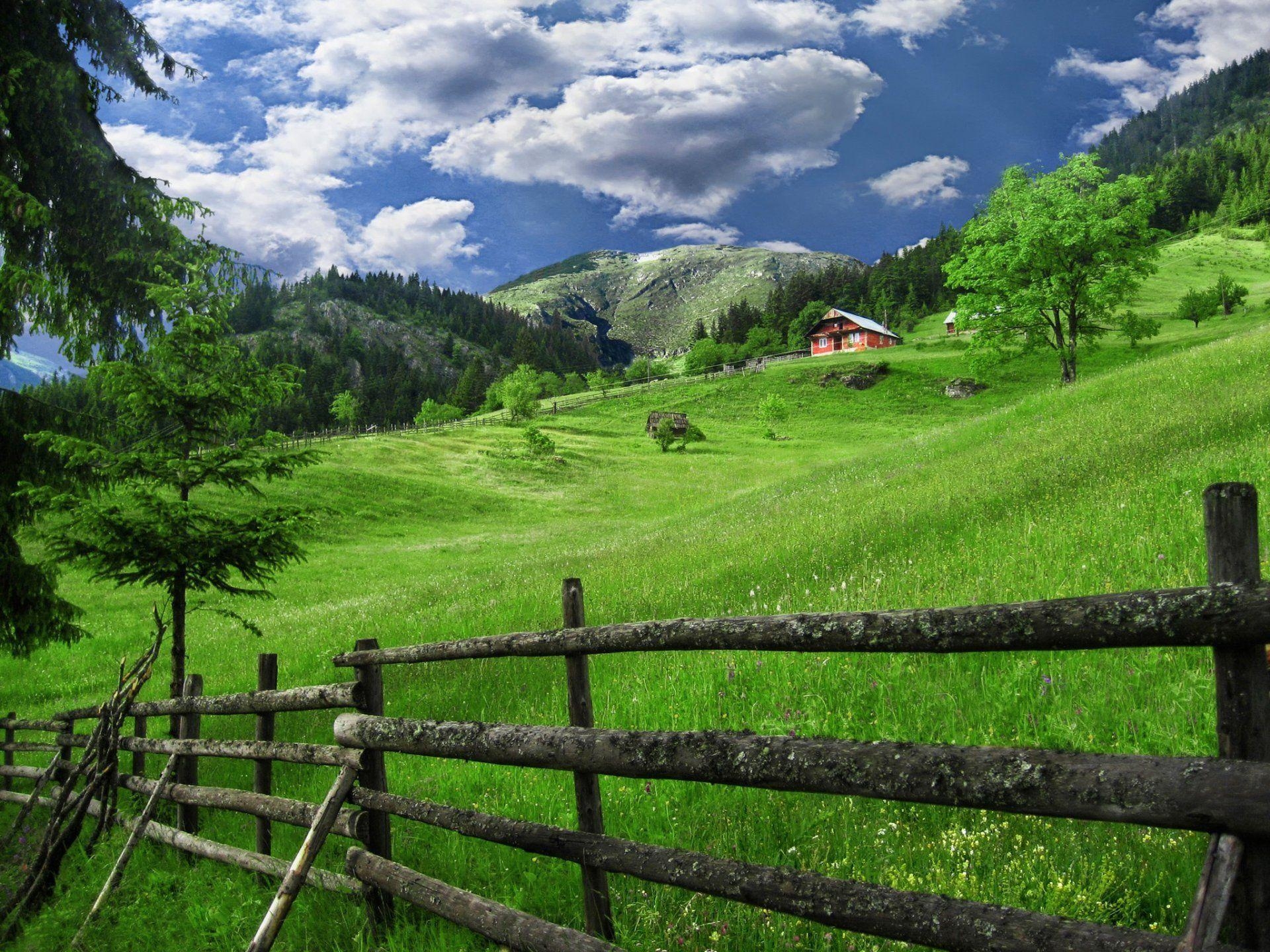 1920x1440 kosovo village house fence HD wallpaper, Desktop