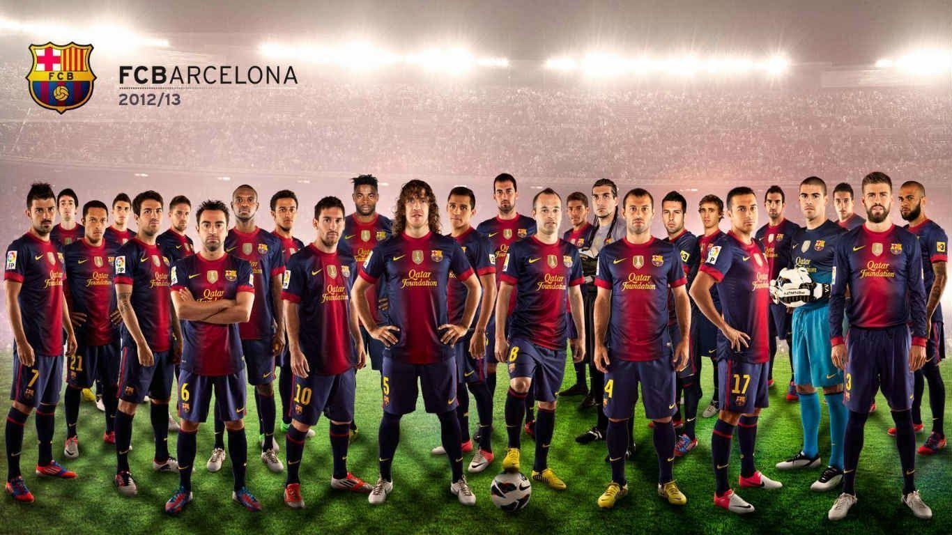 1370x770 fc barcelona wallpaper HD, Desktop