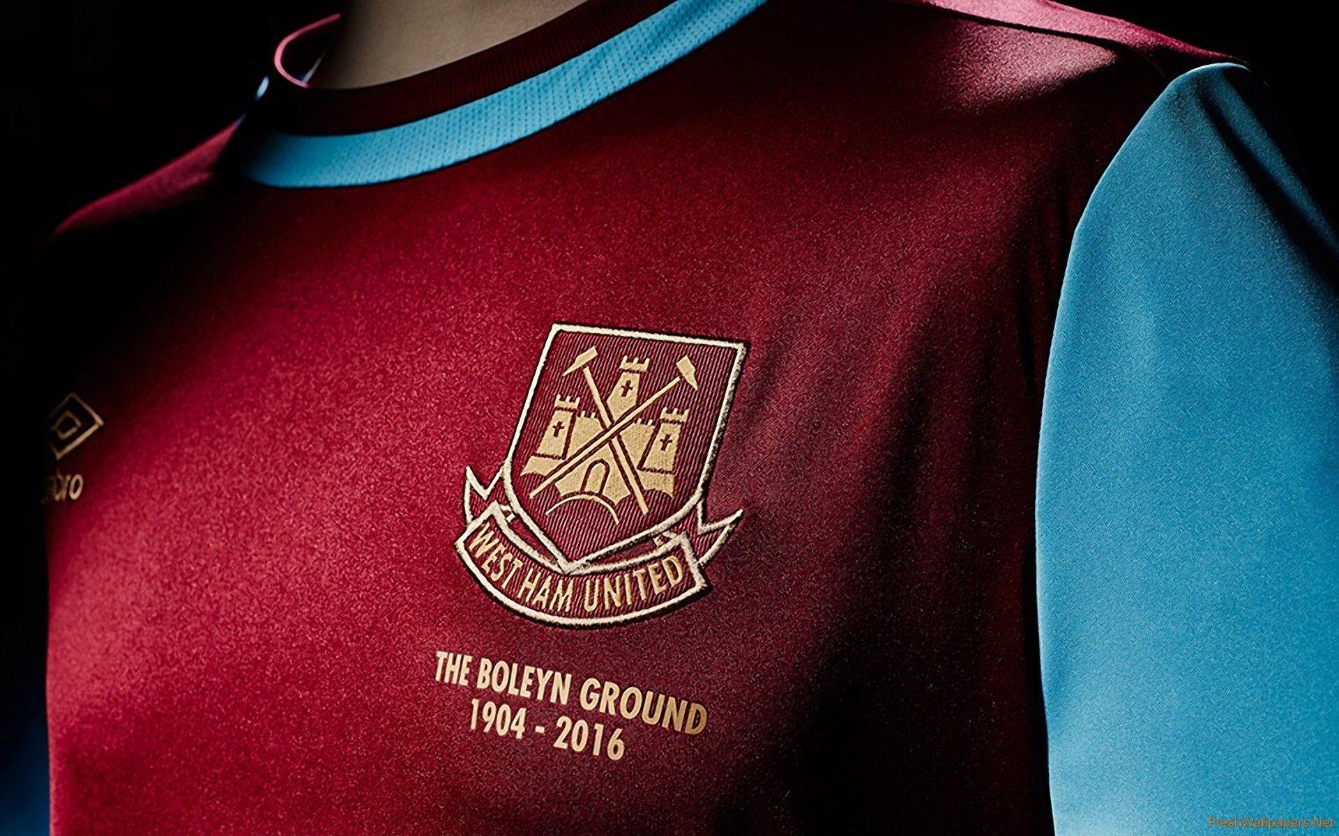 1920x1200 West Ham United 2015 2016 Umbro Home Jersey Wallpaper, Desktop