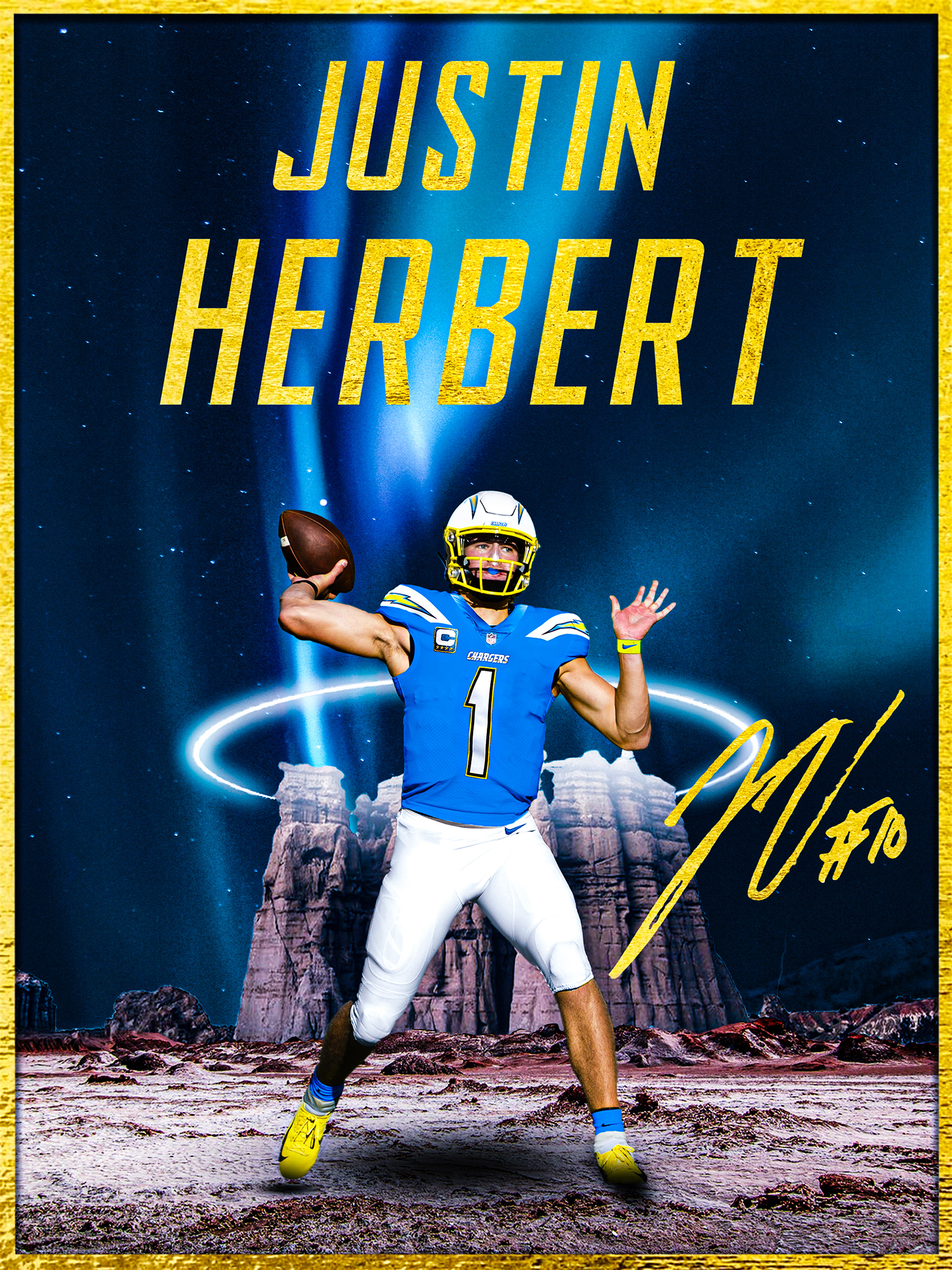 1920x2570 Justin Herbert jersey swap, Phone