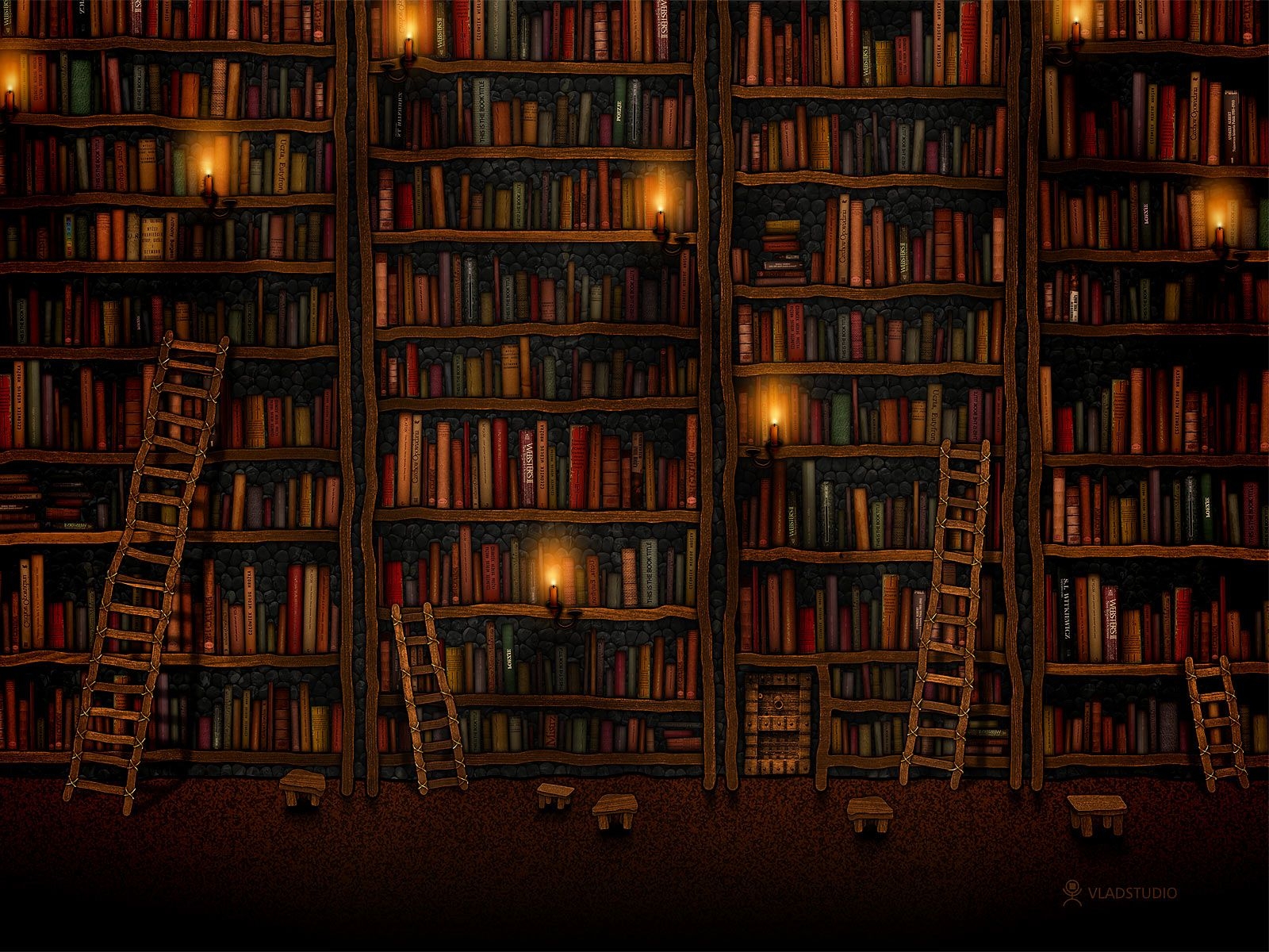 1600x1200 Giant library night wallpaper. Hogwarts library, Library aesthetic, Book background, Desktop