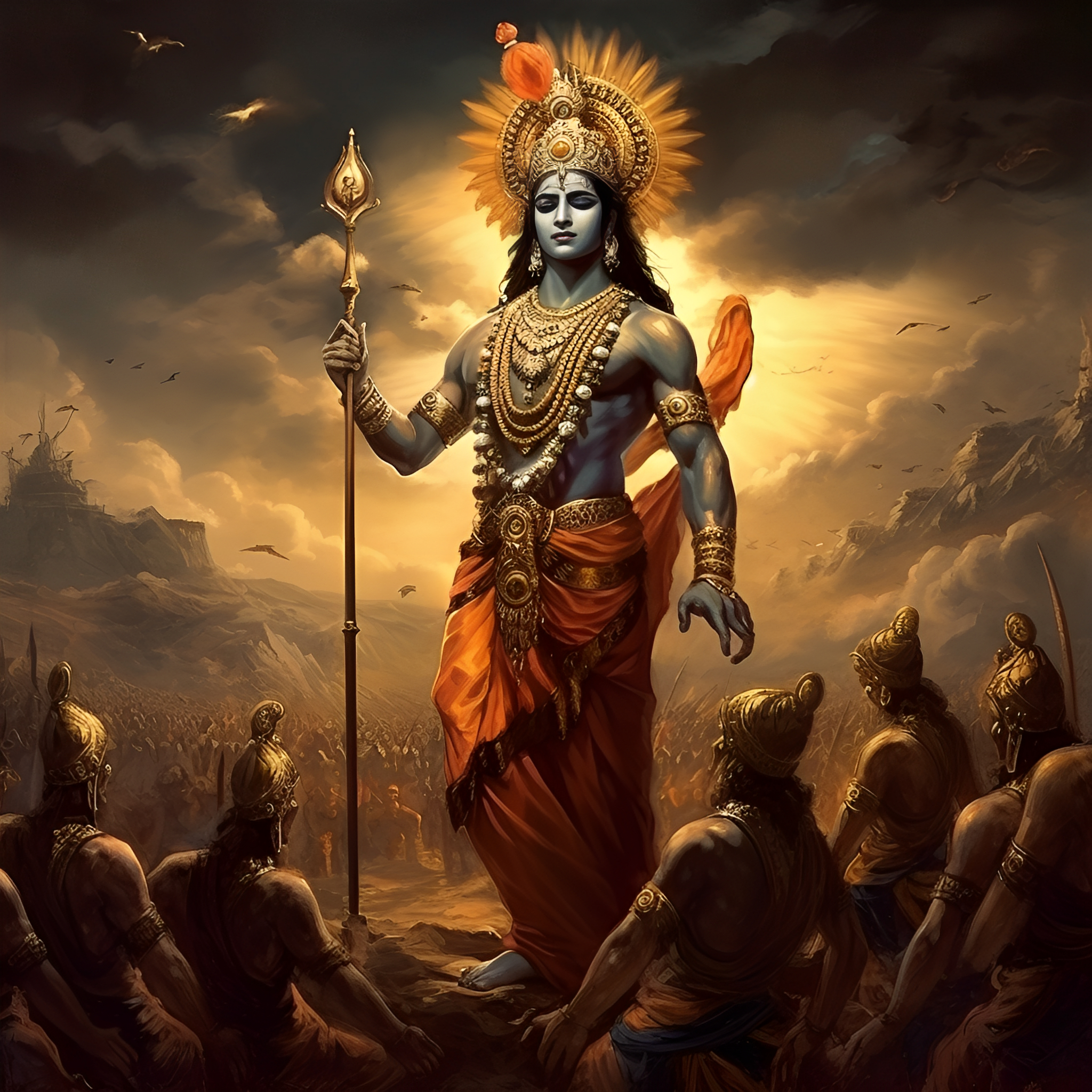 2050x2050 AI Image Of Lord Krishna, R Sham_Sharma_Show, Phone