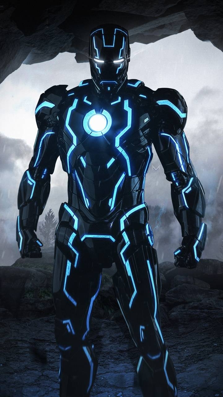 720x1280 Download Neon Iron Man 4K Wallpaper HD By Pramucc. Wallpaper HD.Com, Phone