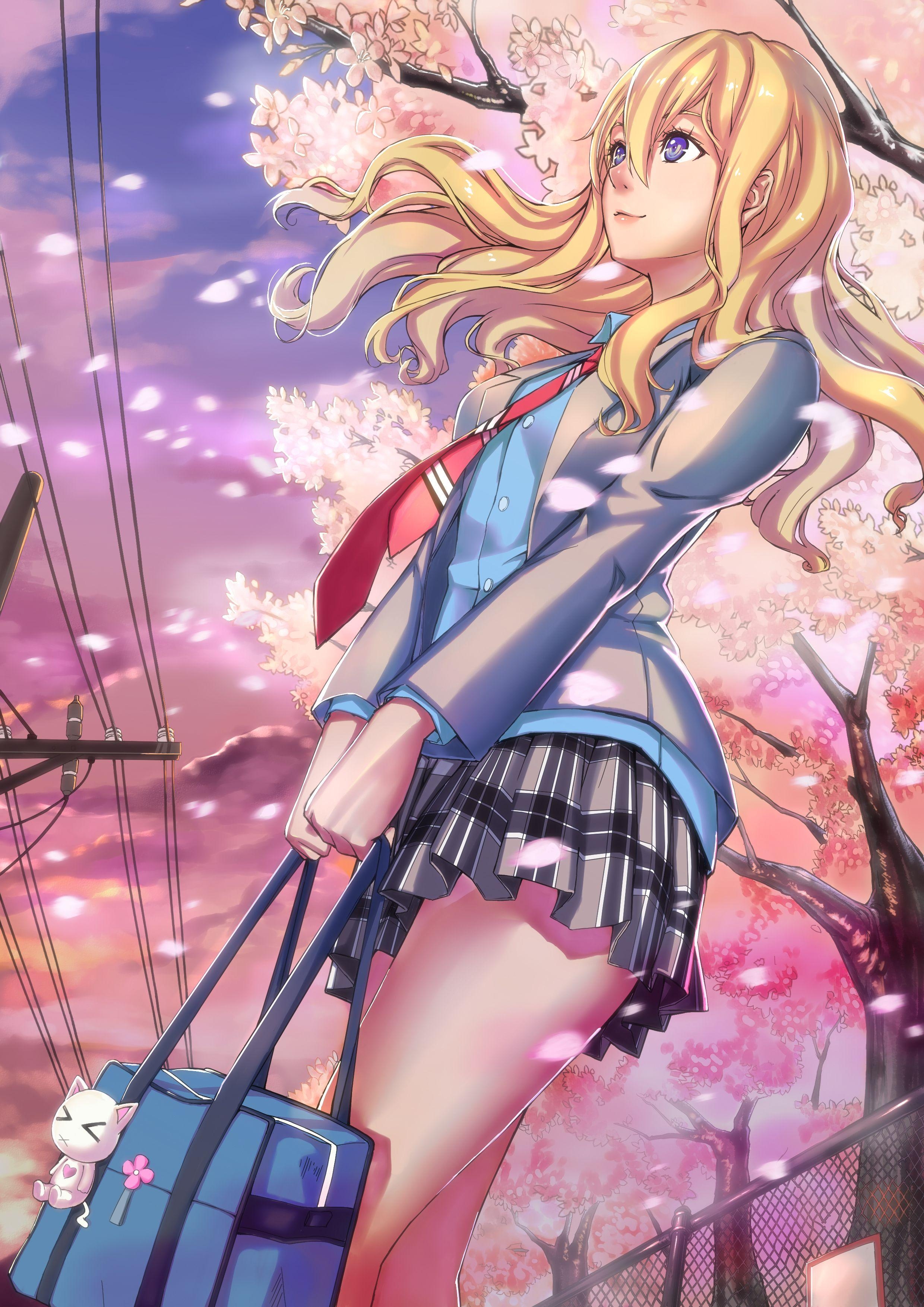 2480x3510 Miyazono Kaori wa Kimi no Uso Wallpaper, Phone