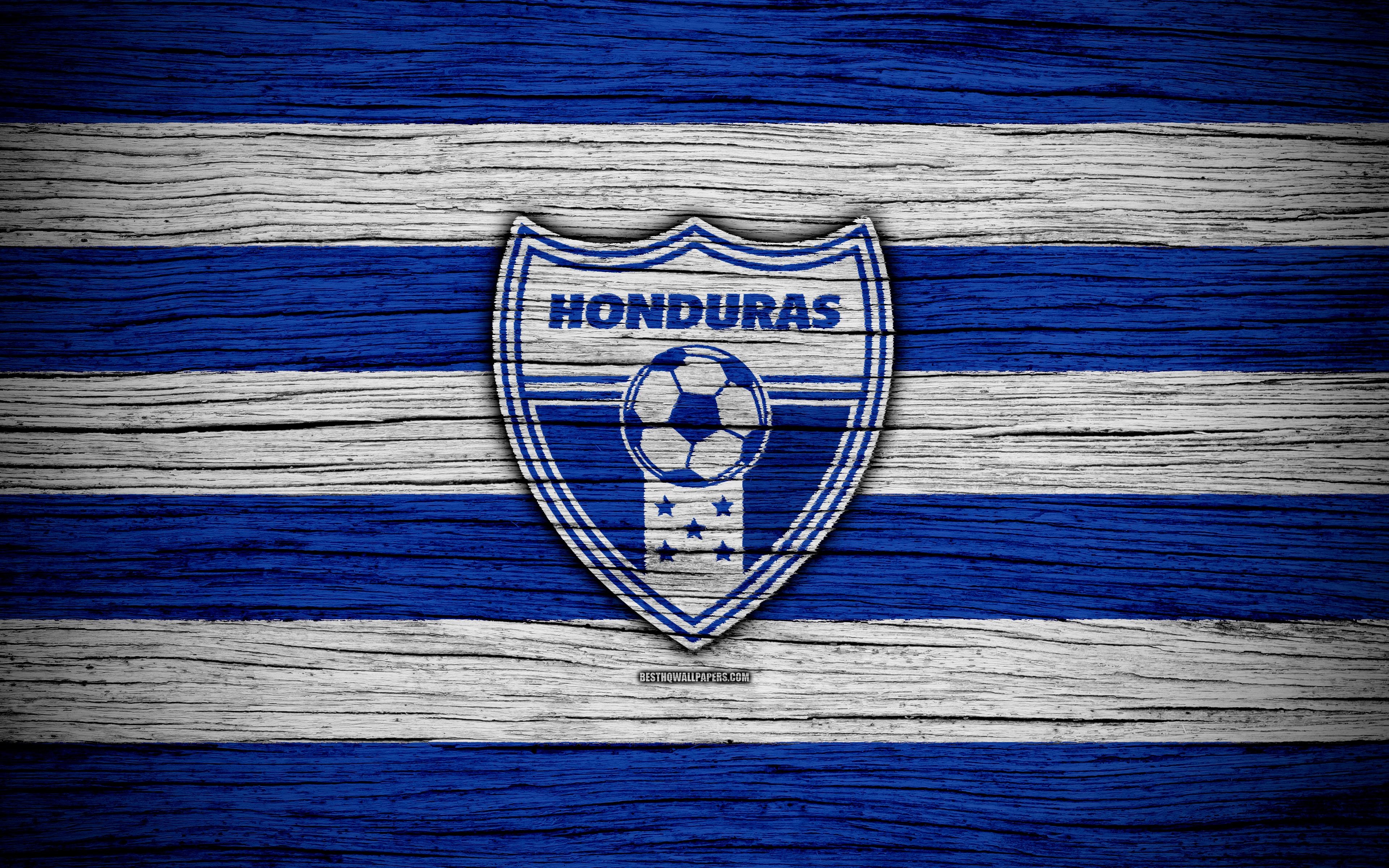 3840x2400 Download wallpaper 4k, Honduras national football team, logo, North, Desktop