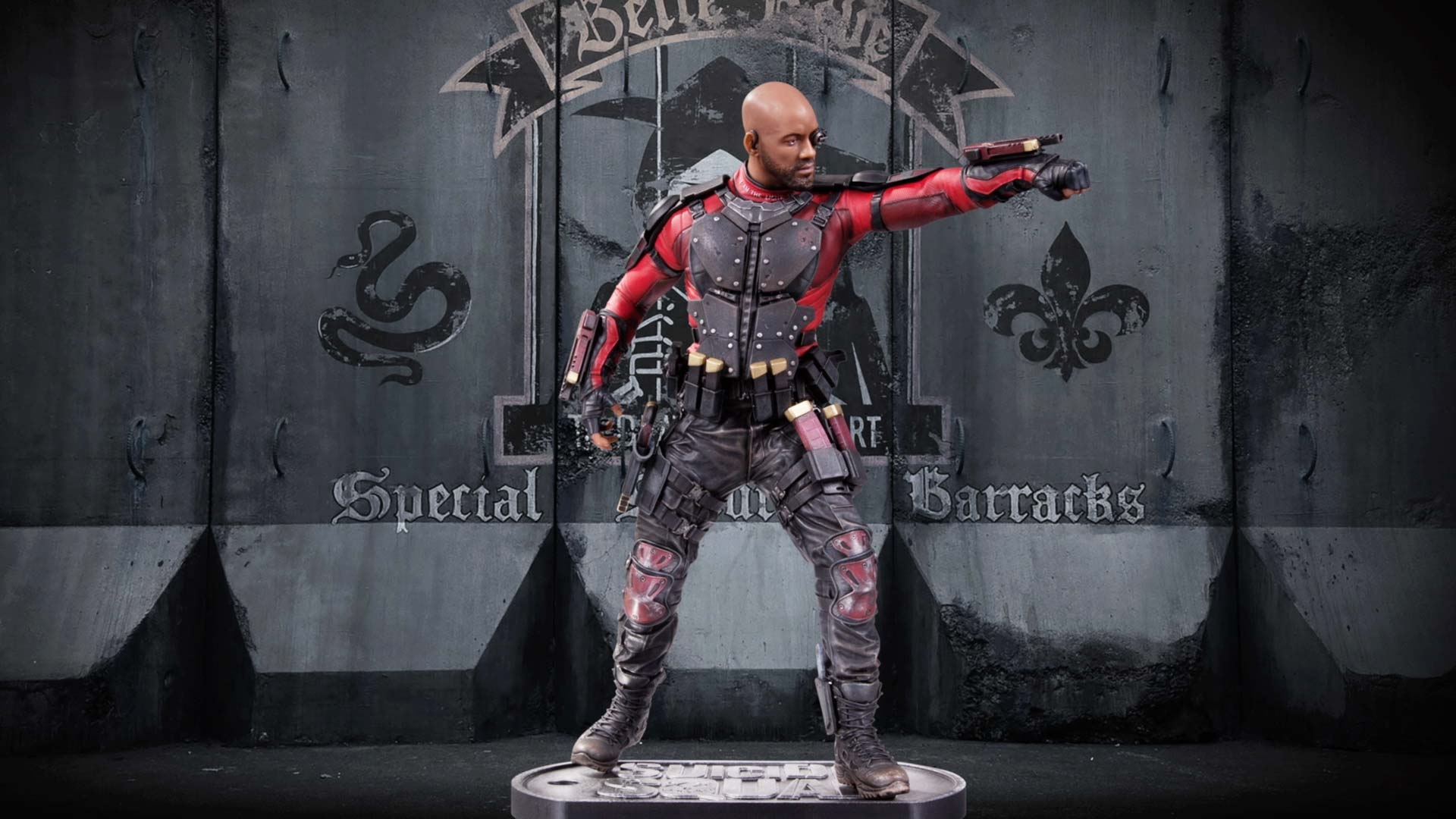 1920x1080 Suicide Squad Collectibles Deadshot Statue Turnaround, Desktop