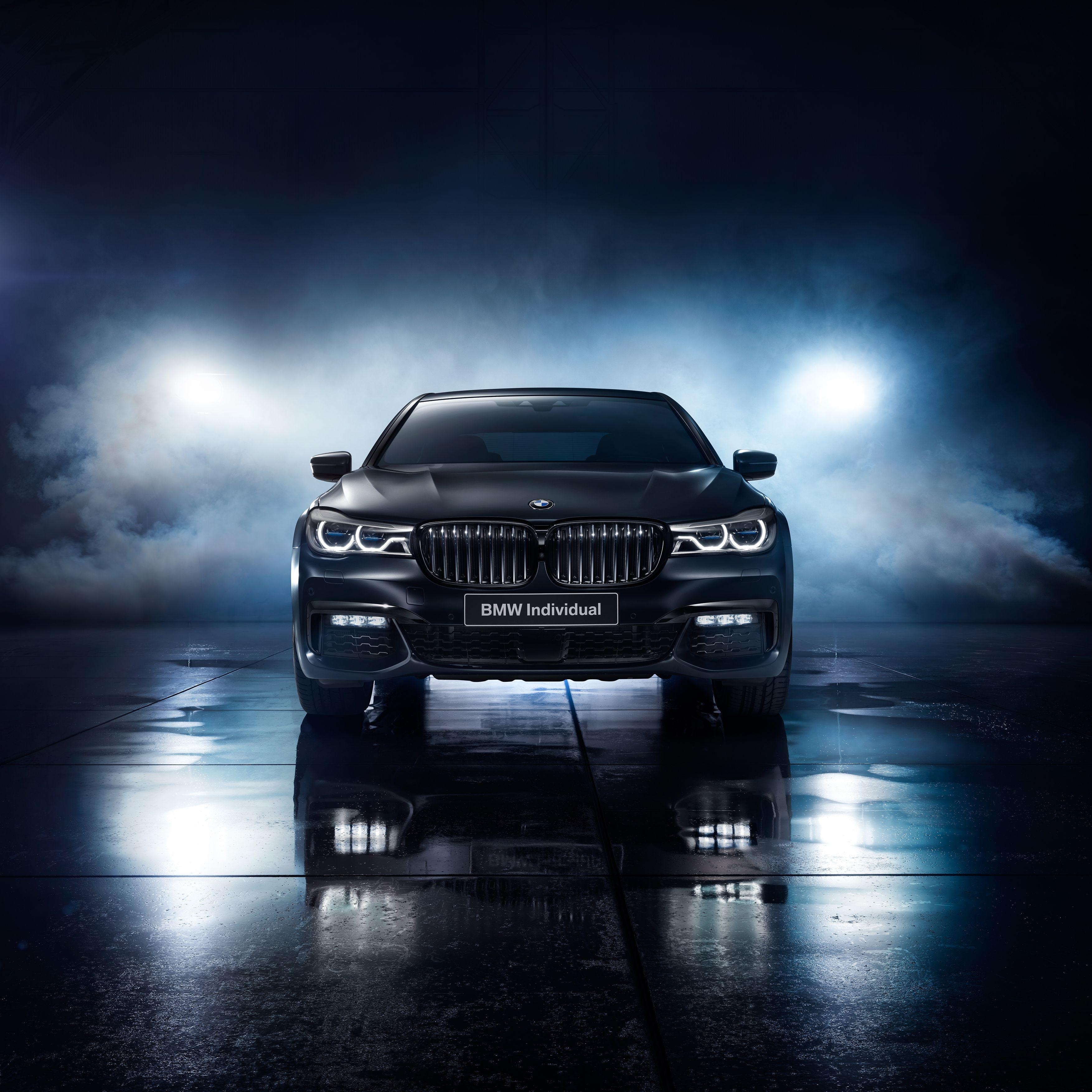 3510x3510 Wallpaper BMW 7 Series, Black Ice Edition, 4K, Automotive, Phone