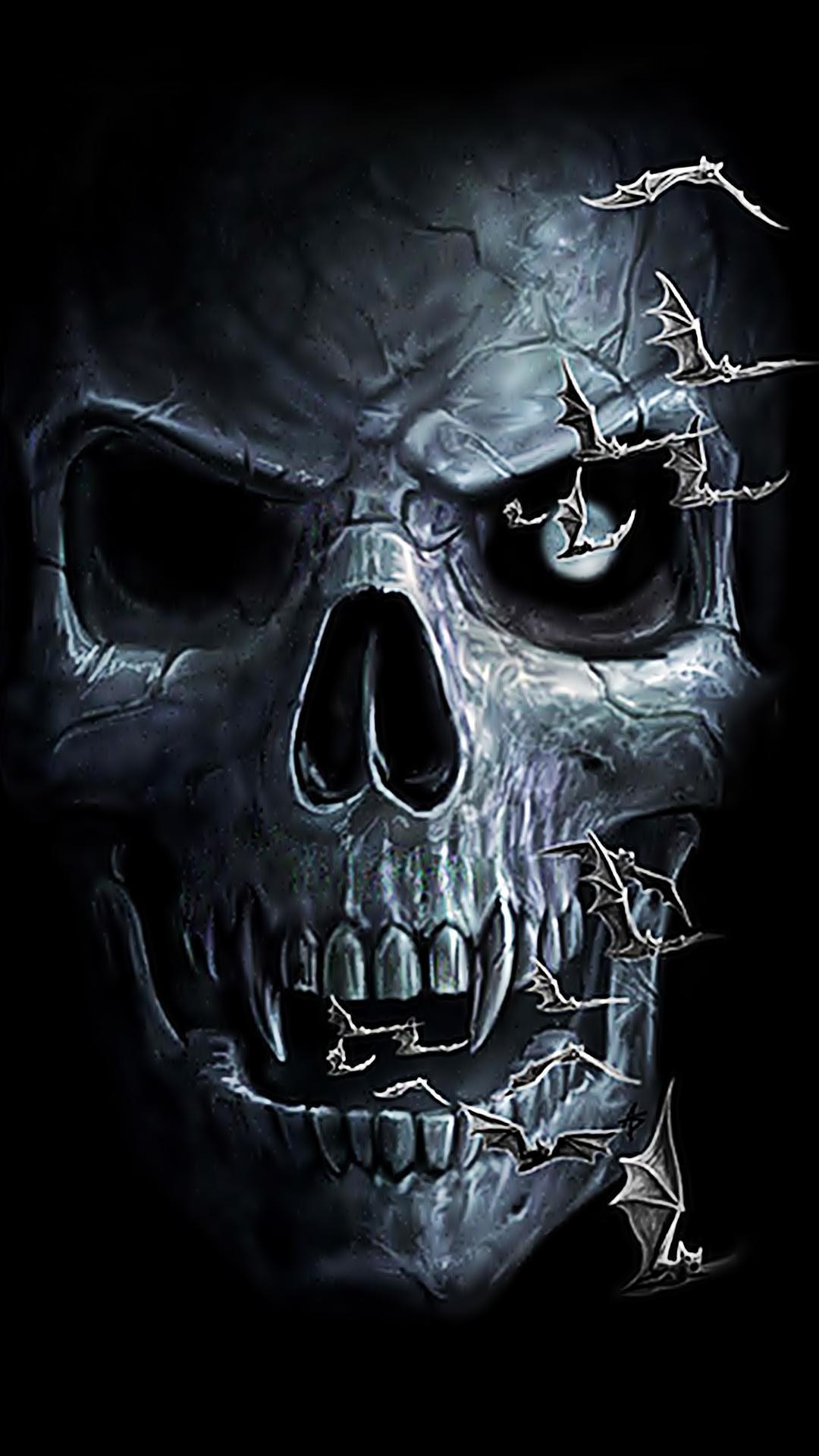 1080x1920 Skull Wallpaper 4k, Phone