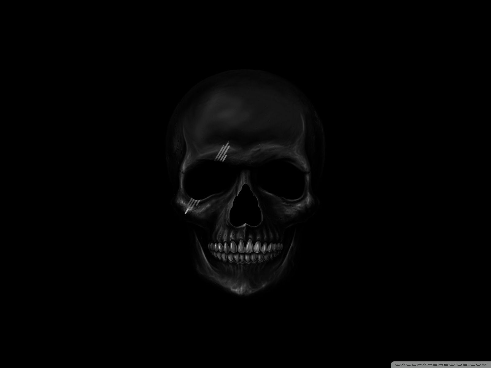 1600x1200 Black Skull Ultra HD Desktop Background Wallpaper for 4K UHD TV, Multi Display, Dual Monitor, Tablet, Desktop