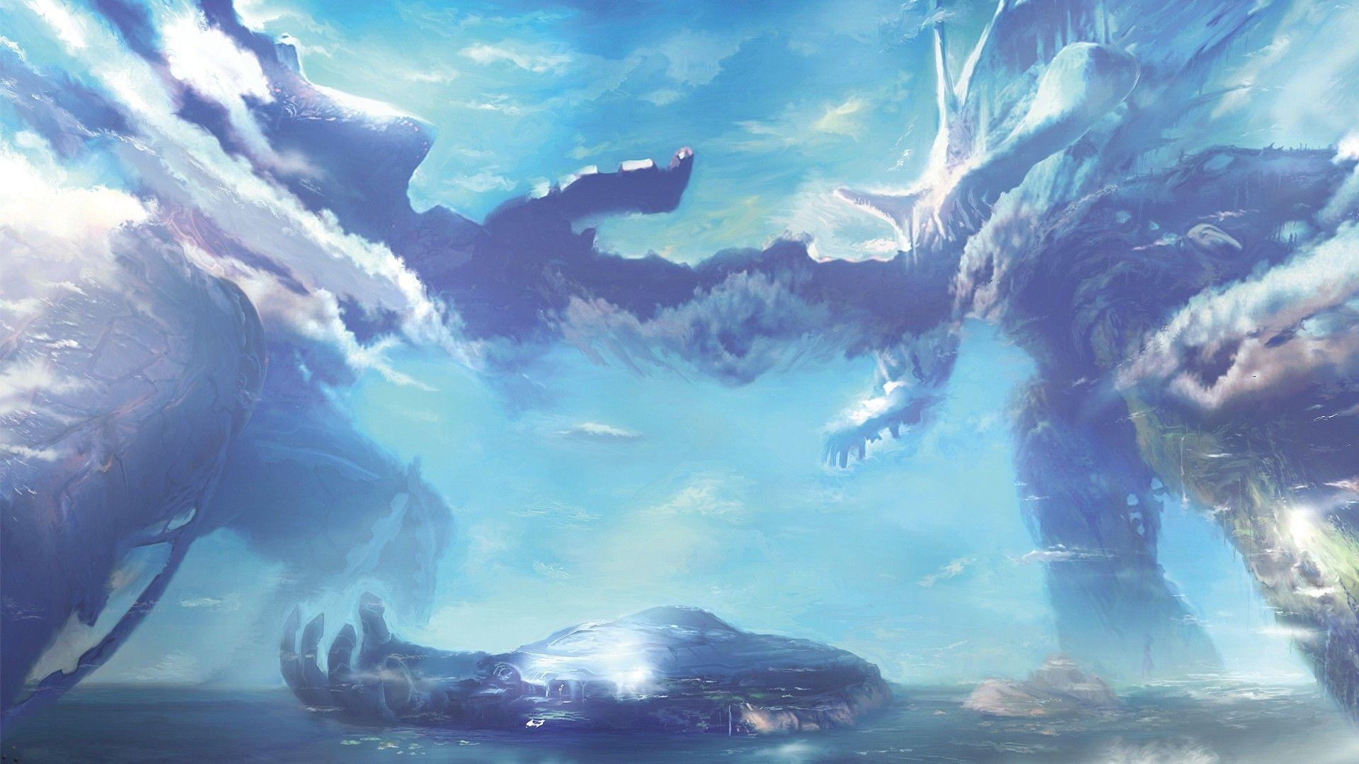 1920x1080 clouds, Landscape, Xenoblade Chronicles Wallpaper HD / Desktop, Desktop