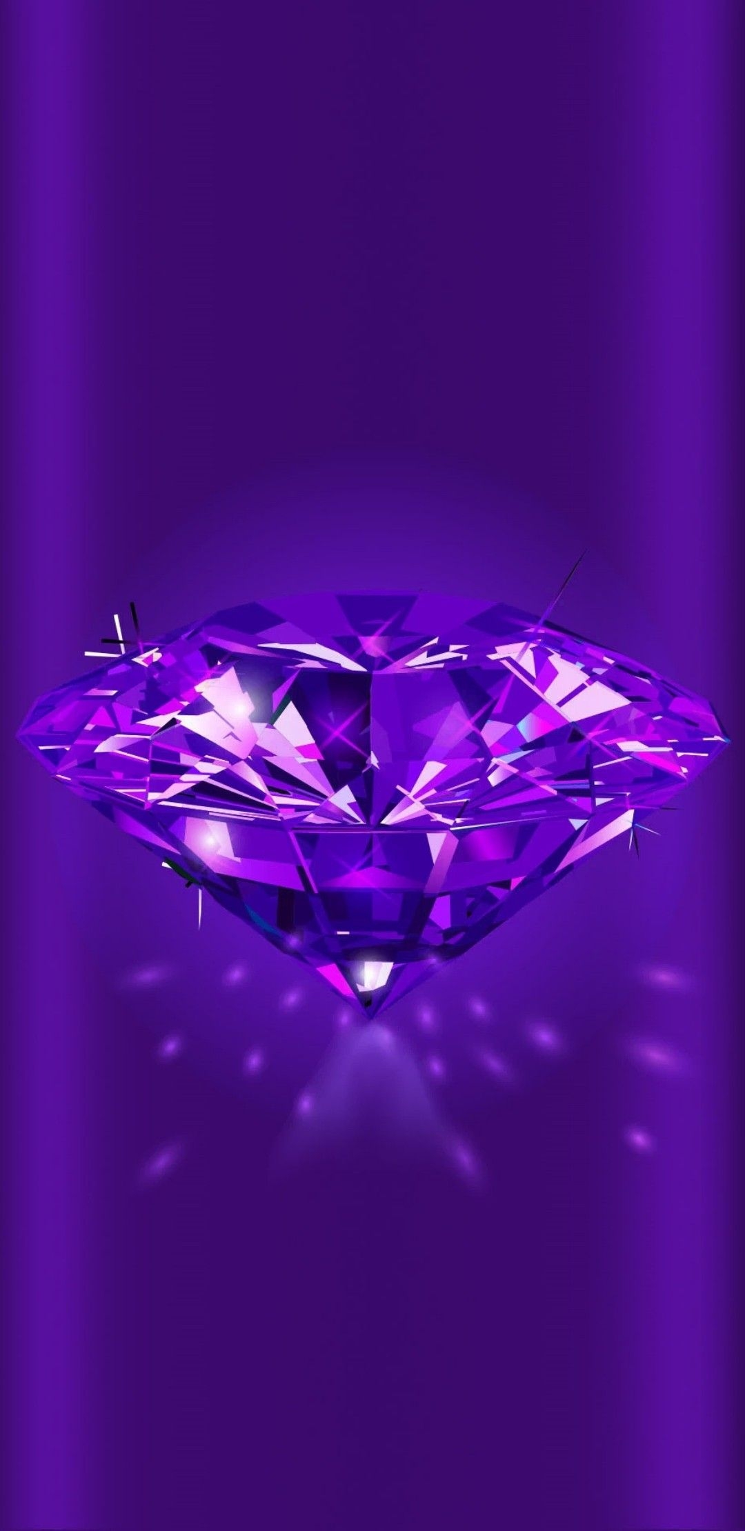 1080x2220 Purple Diamond Wallpaper, Phone