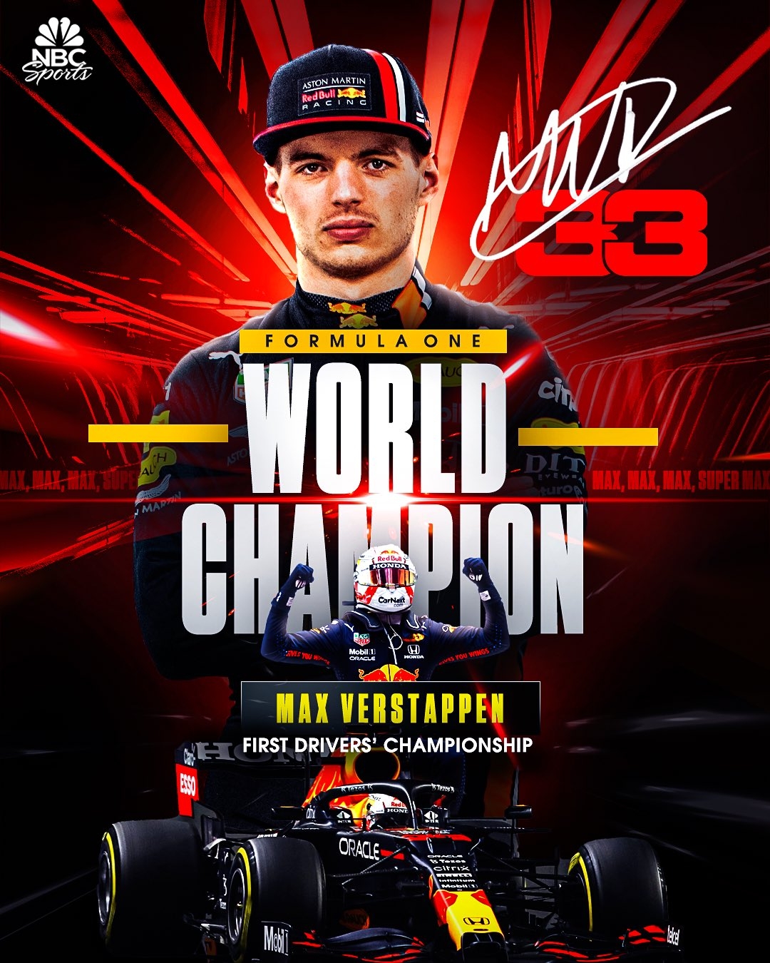 1080x1350 NBC Sports MAX! wins his first World Drivers' Championship on the FINAL LAP! #F1, Phone