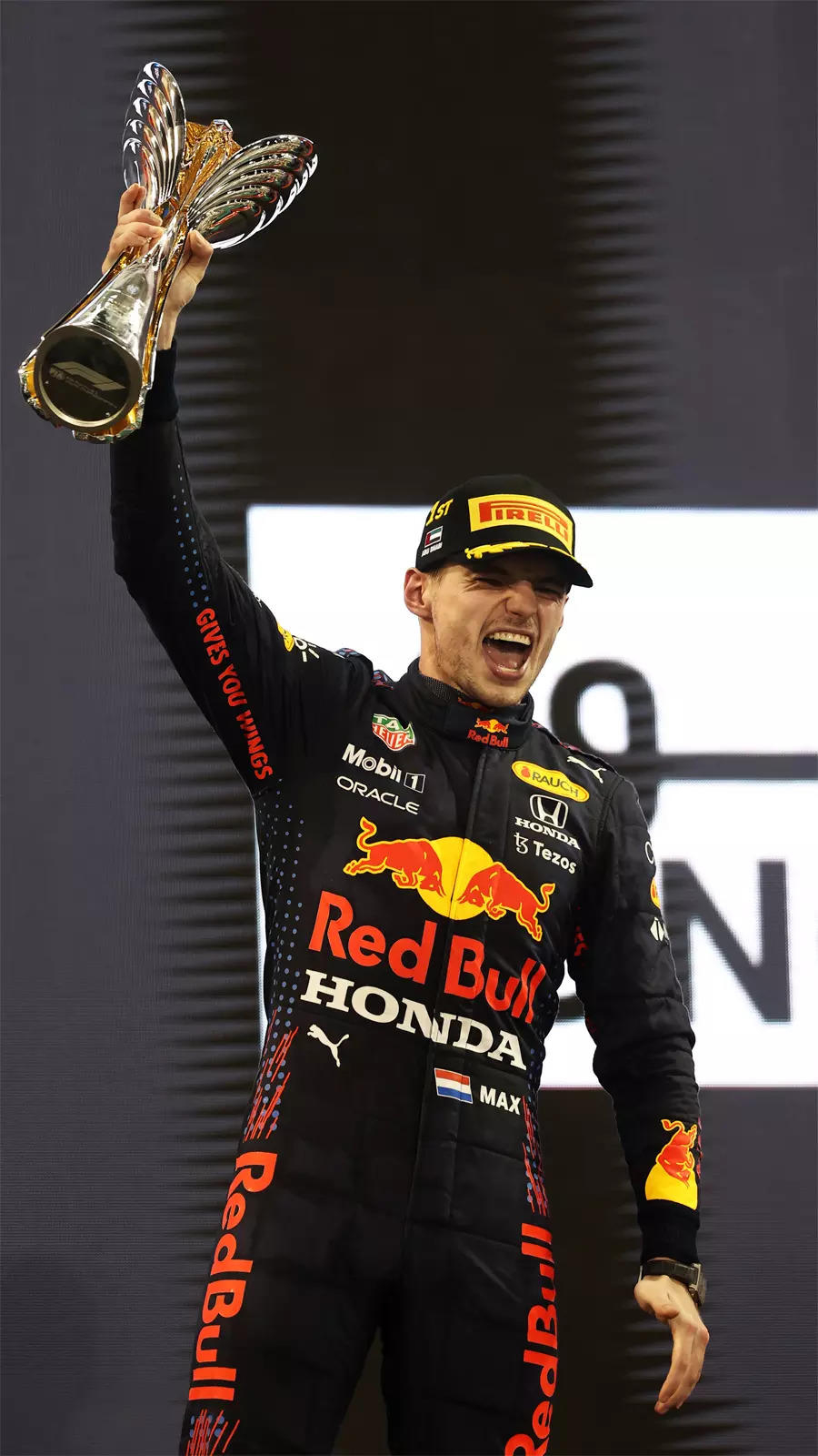 900x1600 Max Verstappen: New F1 world champion, Phone