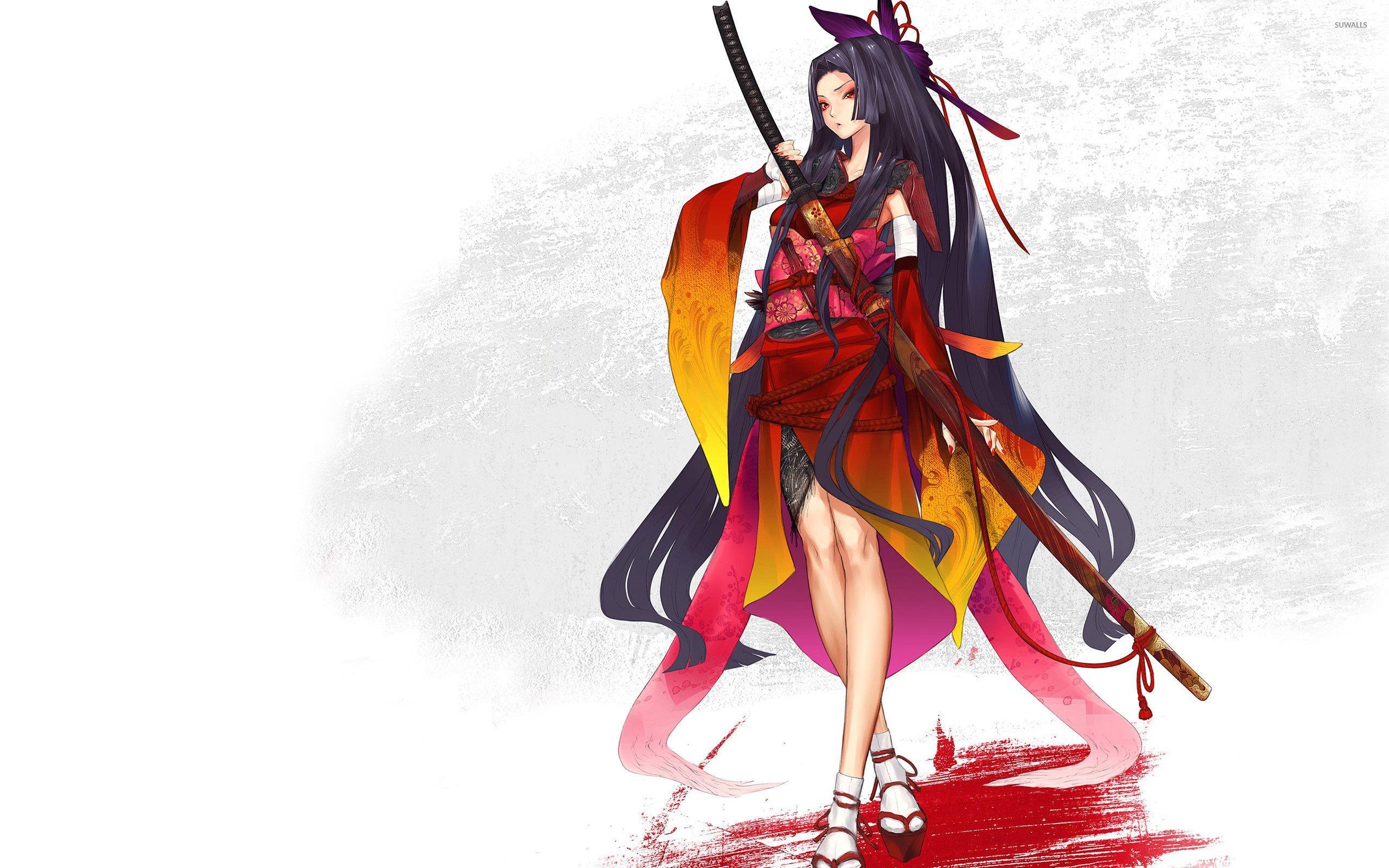 2560x1600 Samurai Girl Wallpaper, Desktop