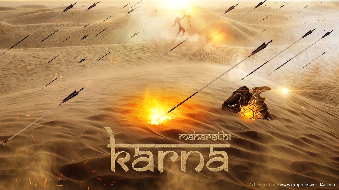 1370x770 Maharathi Karna From Mahabharat. Hindu art, Great warriors, The mahabharata, Desktop