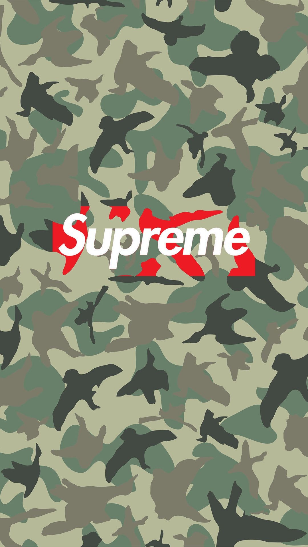 1080x1920 Supreme Camo Wallpaper, Phone