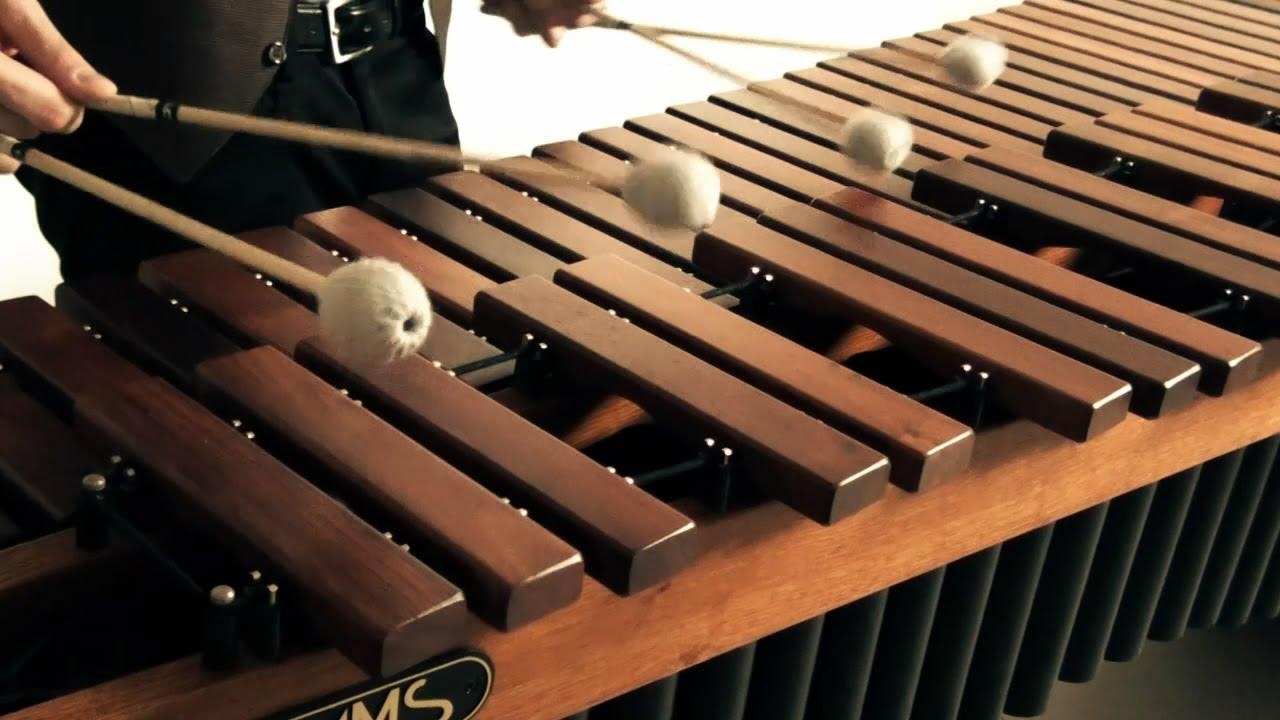 1280x720 Picture of Marimba Instrument Top View, Desktop