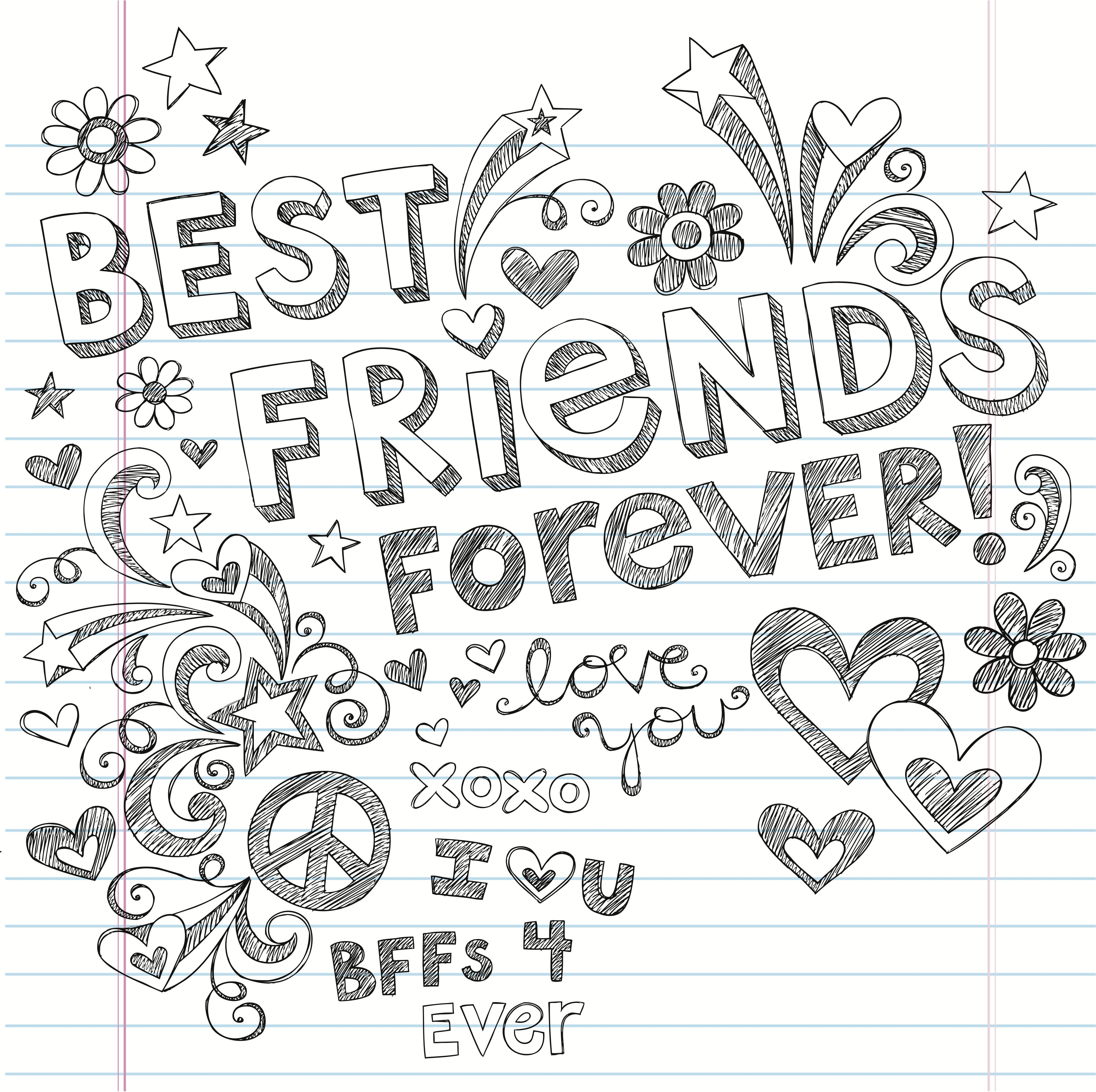 3620x3610 cute bff doodle. my bffs. Friends forever, Friends, Bff drawings, Desktop