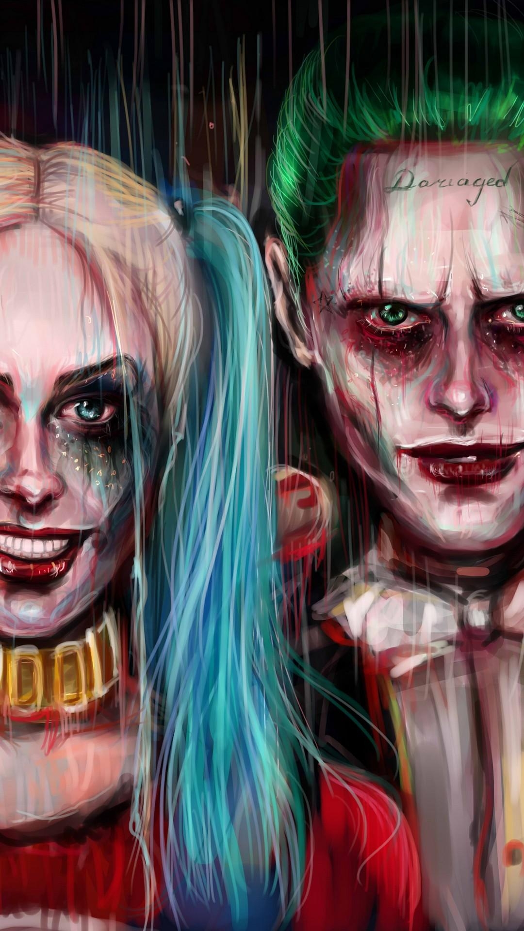 1080x1920 Free download Harley Quinn and Joker iPhone Wallpaper 2019 3D, Phone