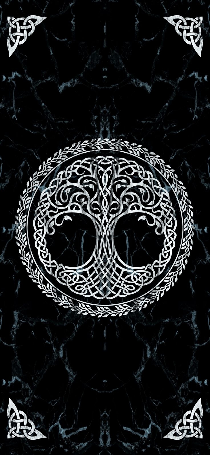 740x1600 Yggdrasil. Viking wallpaper, Norse tattoo, Celtic tree tattoos, Phone