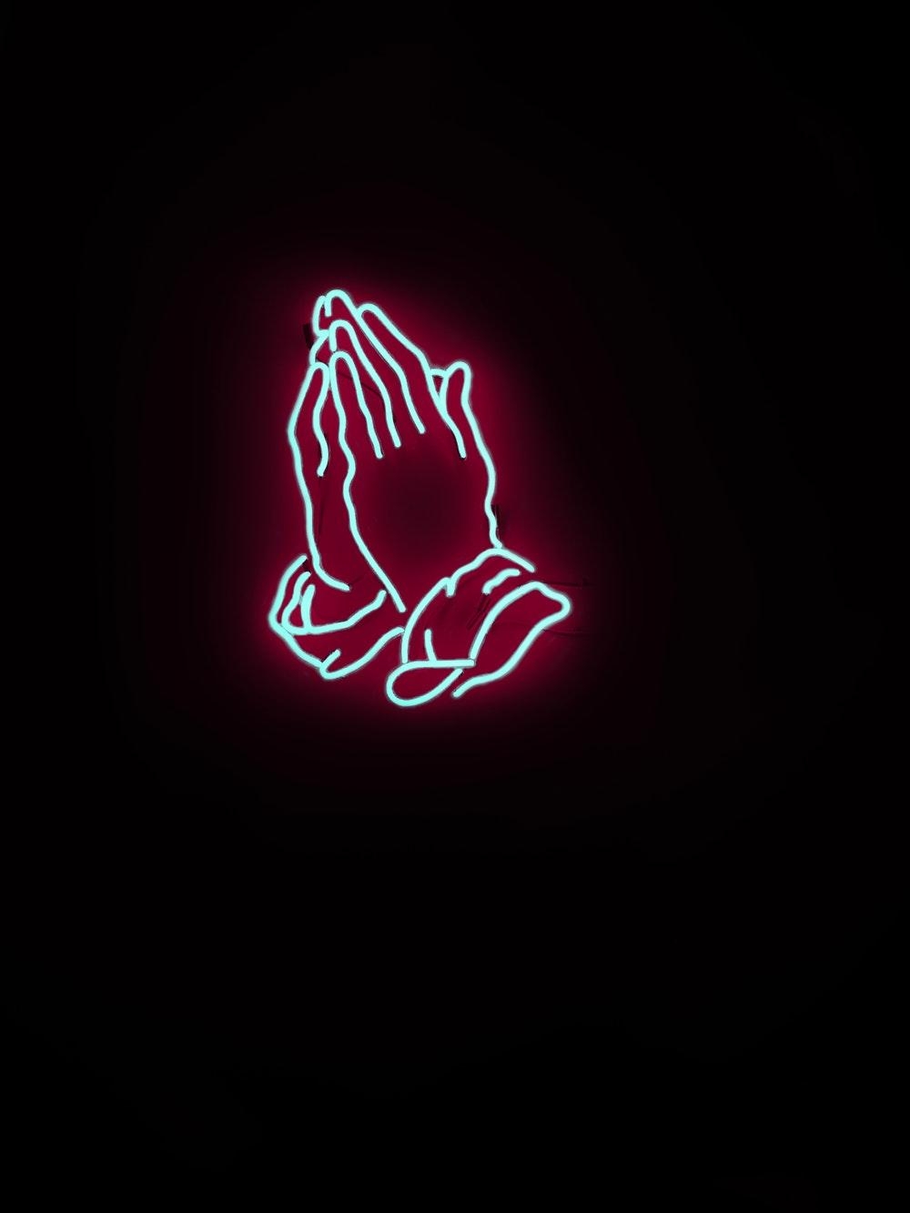 1000x1340 Neon prayer photo, Phone