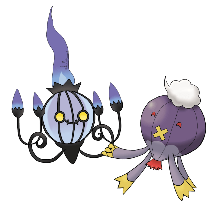 900x890 Chandelure and Drifblim, Desktop