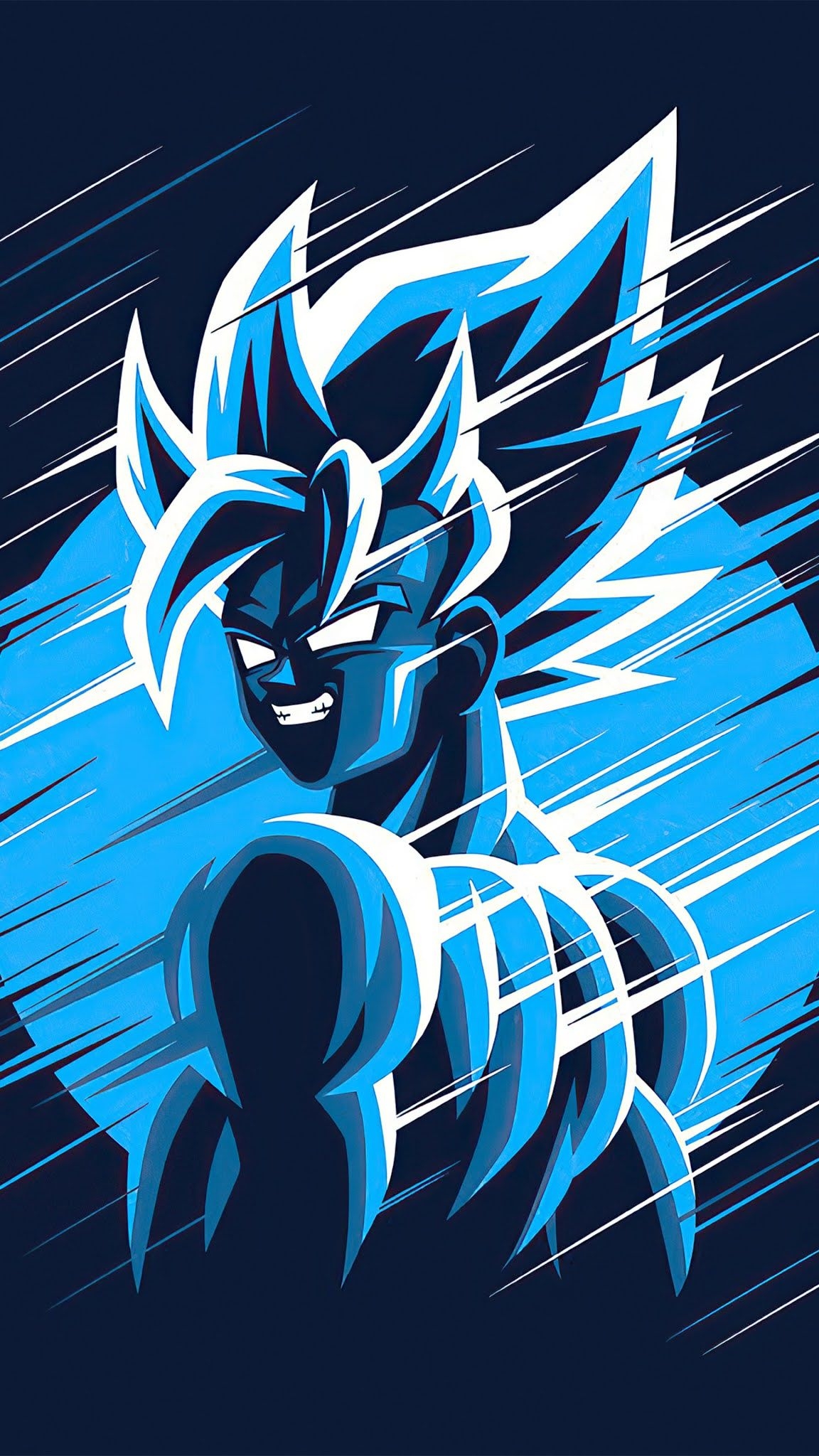 1160x2050 dragon ball z goku blue moon 4k mobile wallpaper Mobile Walls, Phone