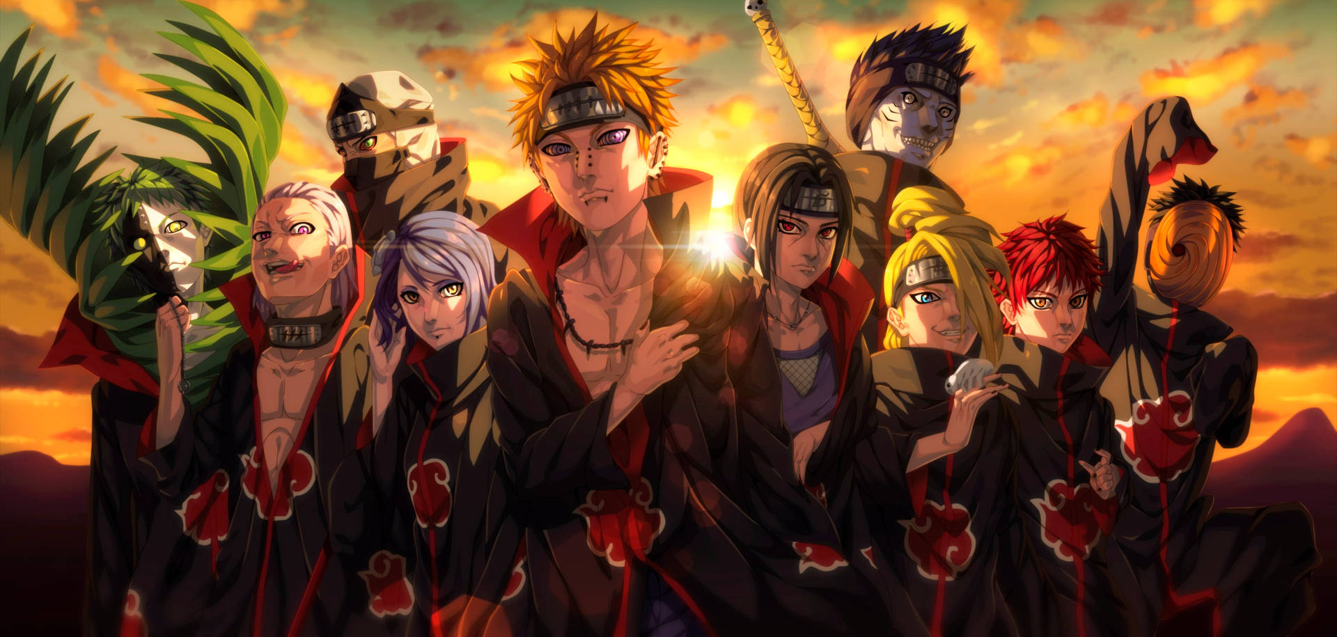 1920x920 Download Naruto Pain Shippuden Wallpaper, Dual Screen